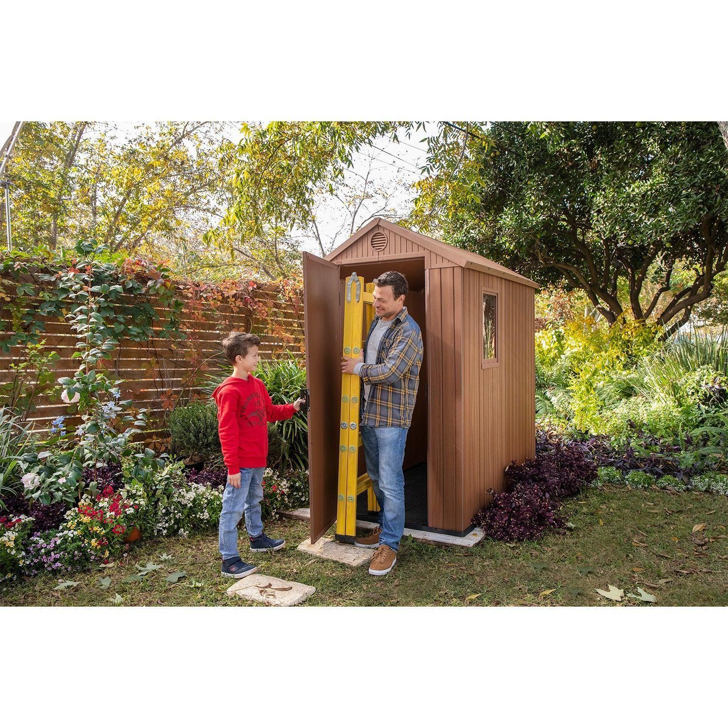 Bodega De Jardín Darwin 4x6 Keter - 205x184x126 Cm-5