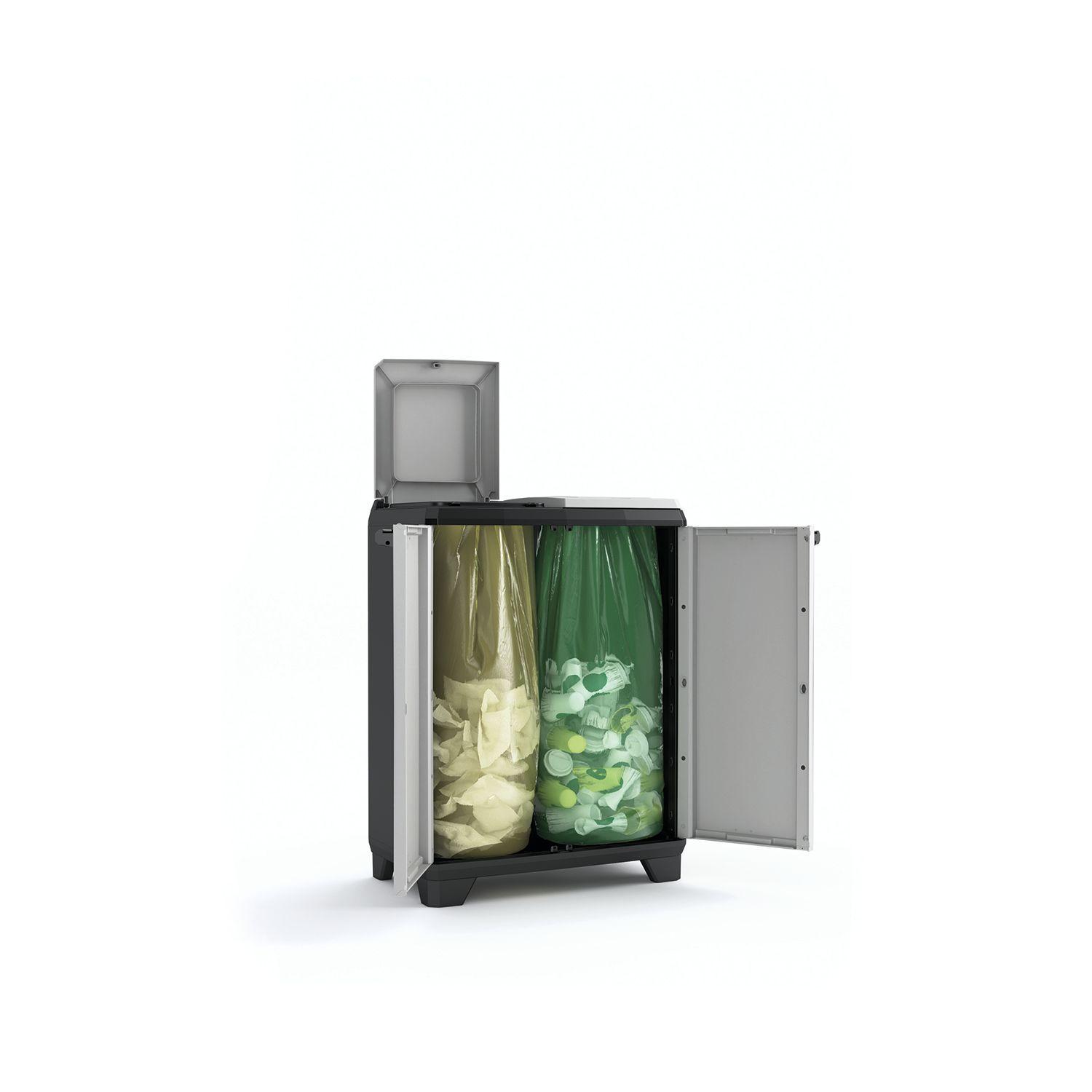 Gabinete Separador de Residuos Reciclaje Split Premium-1