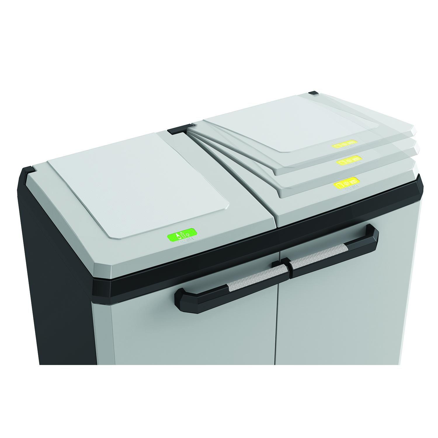 Gabinete Separador de Residuos Reciclaje Split Premium-3