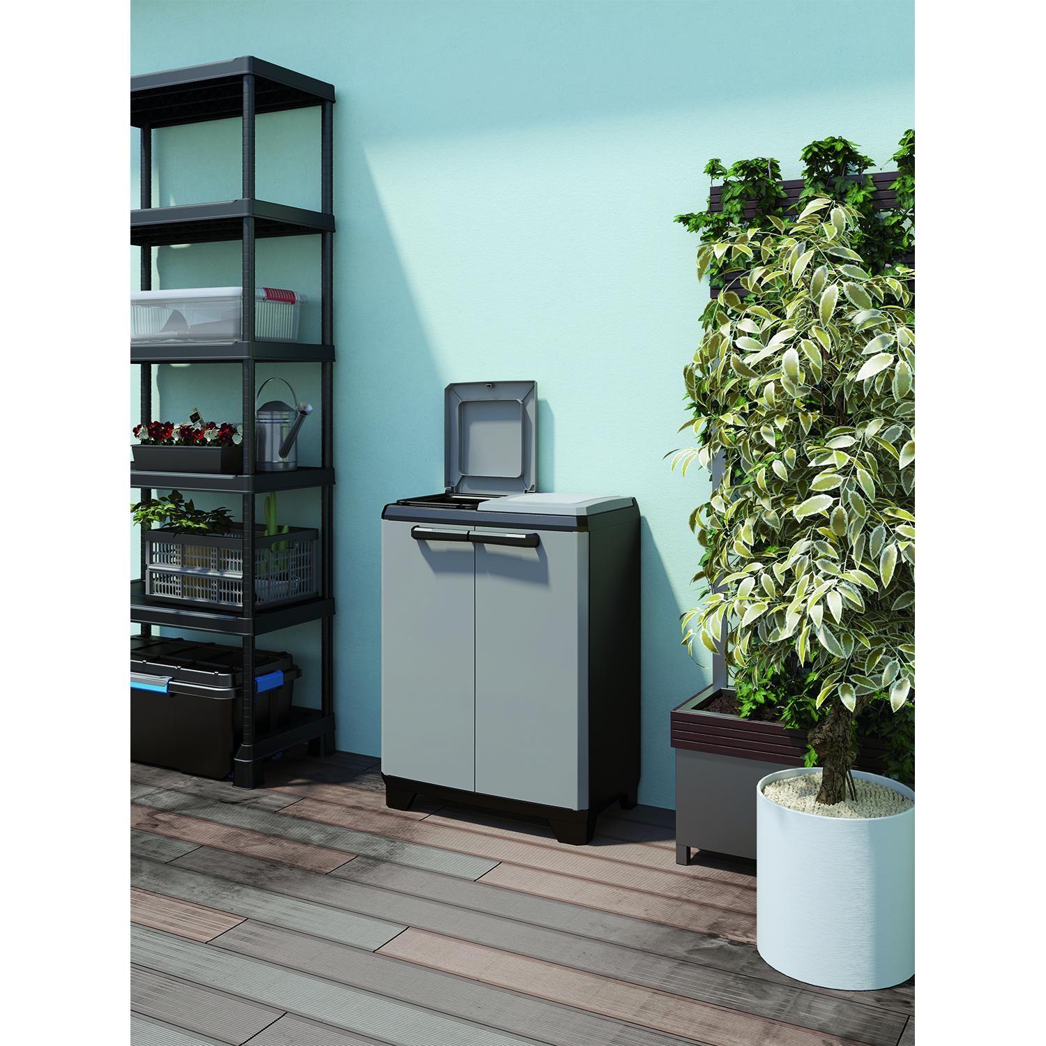 Gabinete Separador de Residuos Reciclaje Split Premium-6