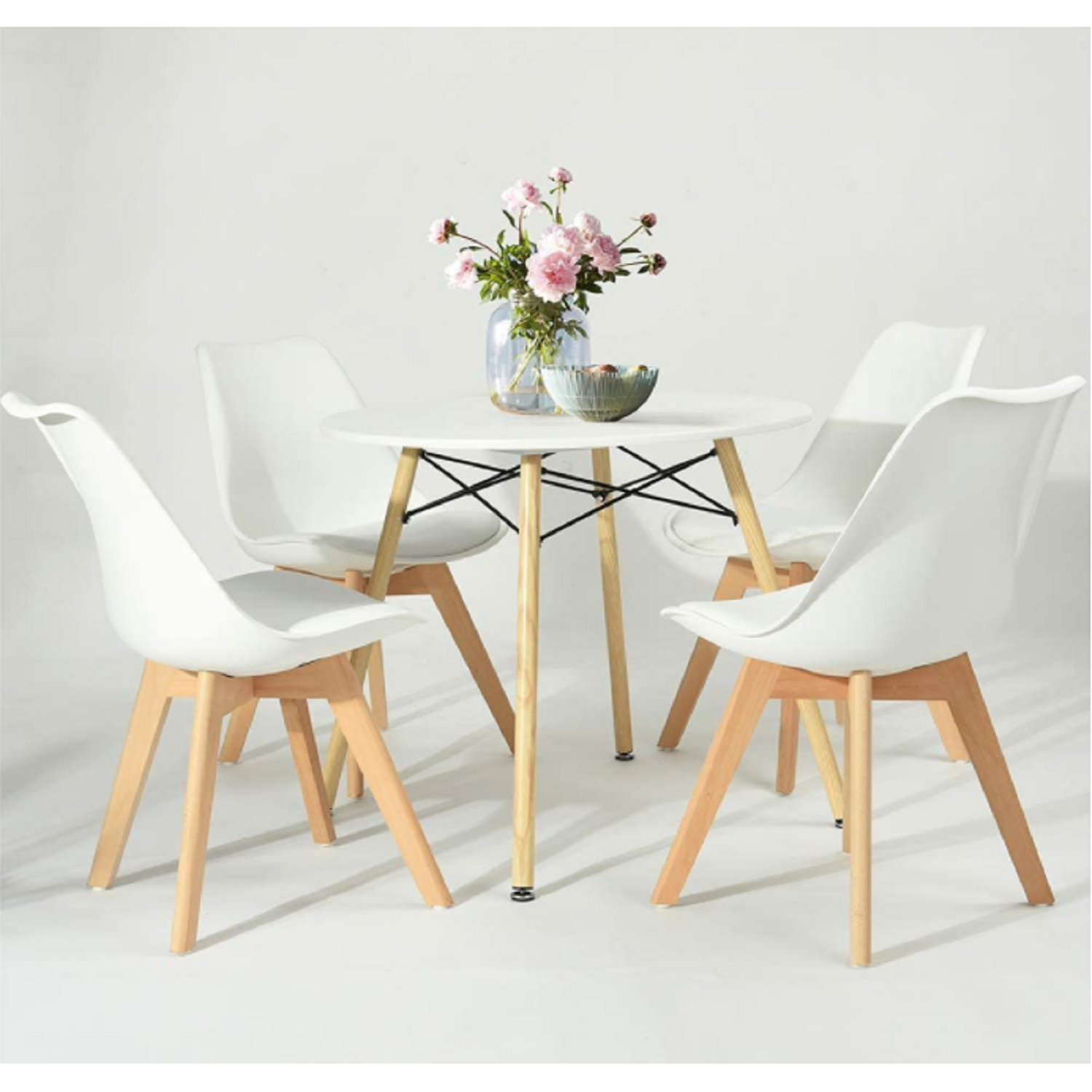 Pack x4 Sillas de Comedor Tulip Blanca Midtown-3