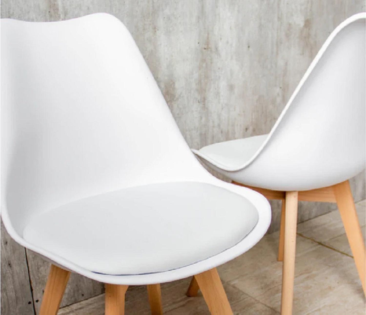 Pack x4 Sillas de Comedor Tulip Blanca Midtown-4