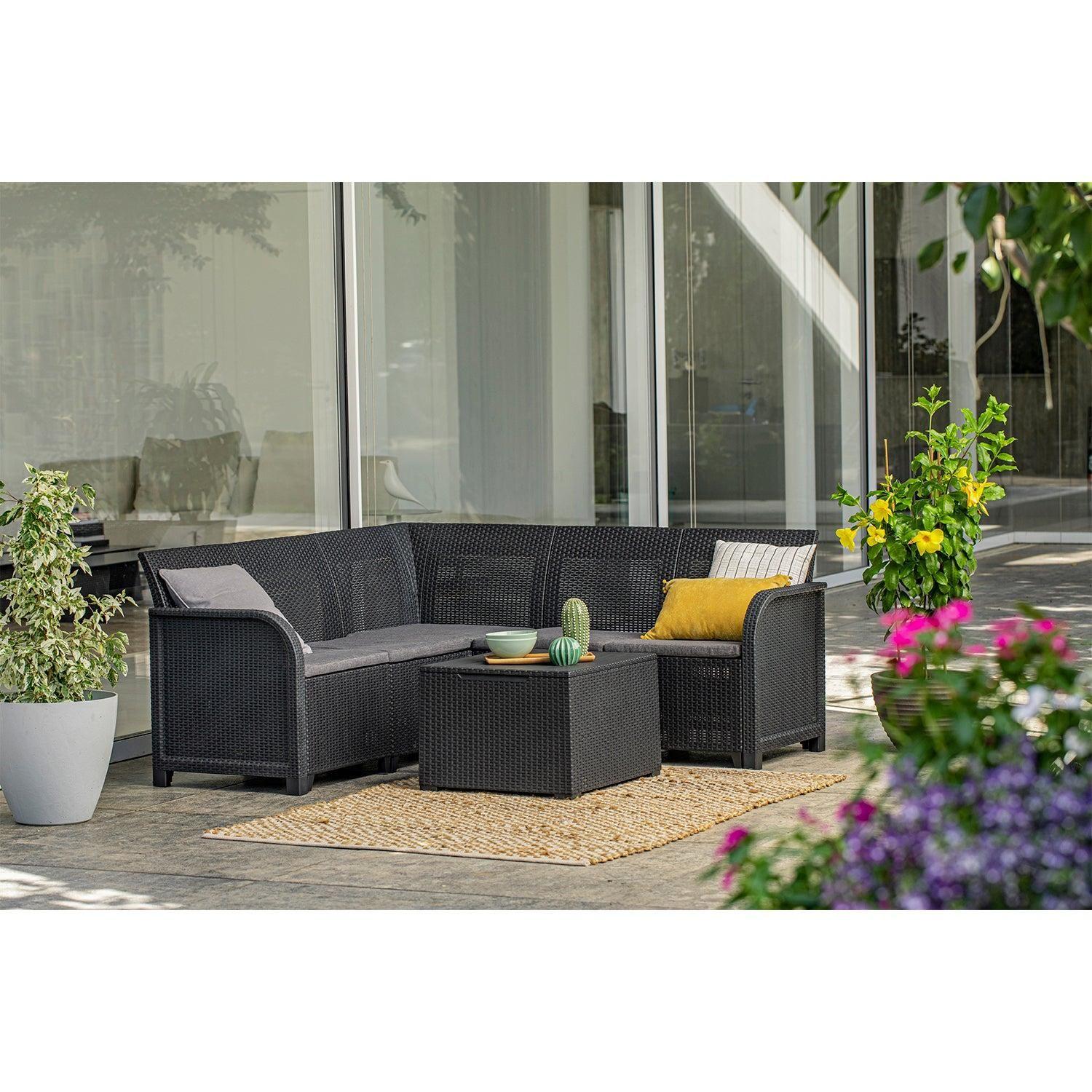 Juego de Terraza Living Jardin Rosalie Corner Storage-3