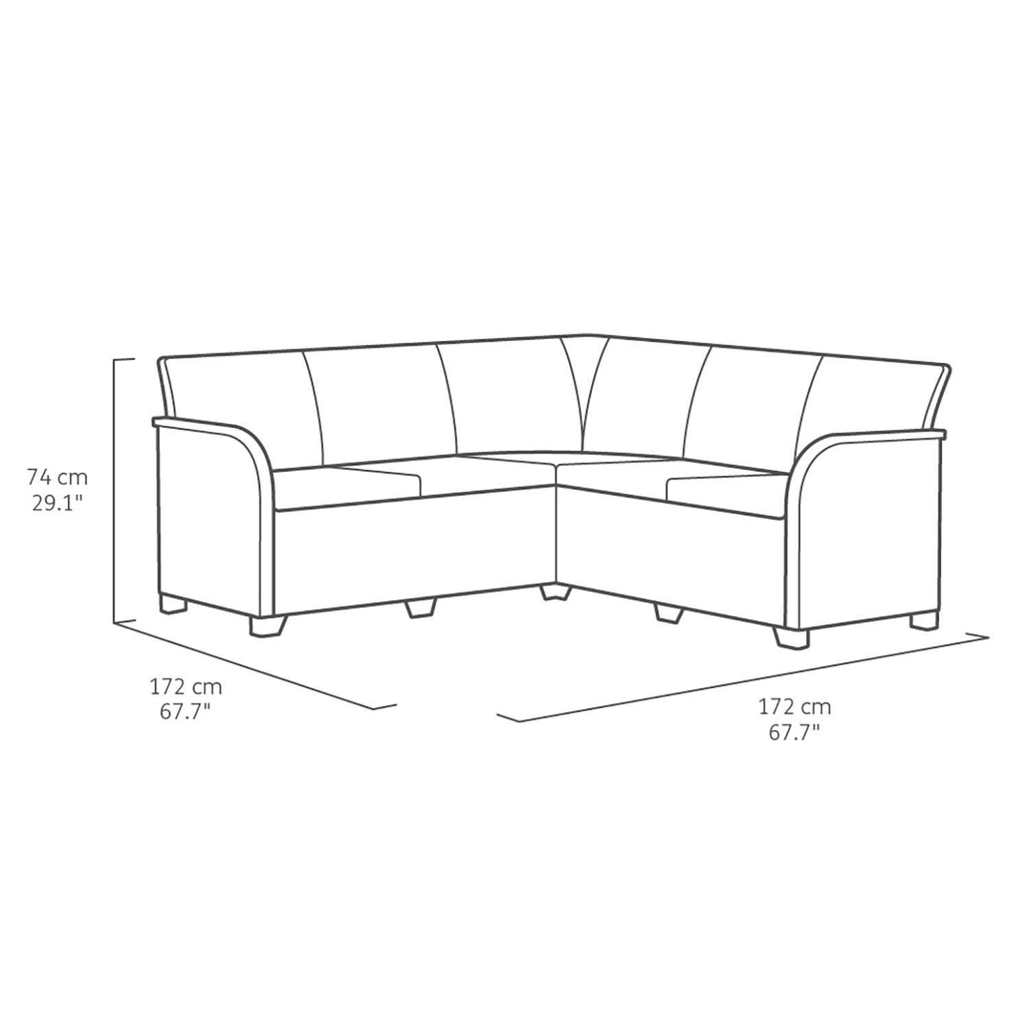 Juego de Terraza Living Jardin Rosalie Corner Storage-5
