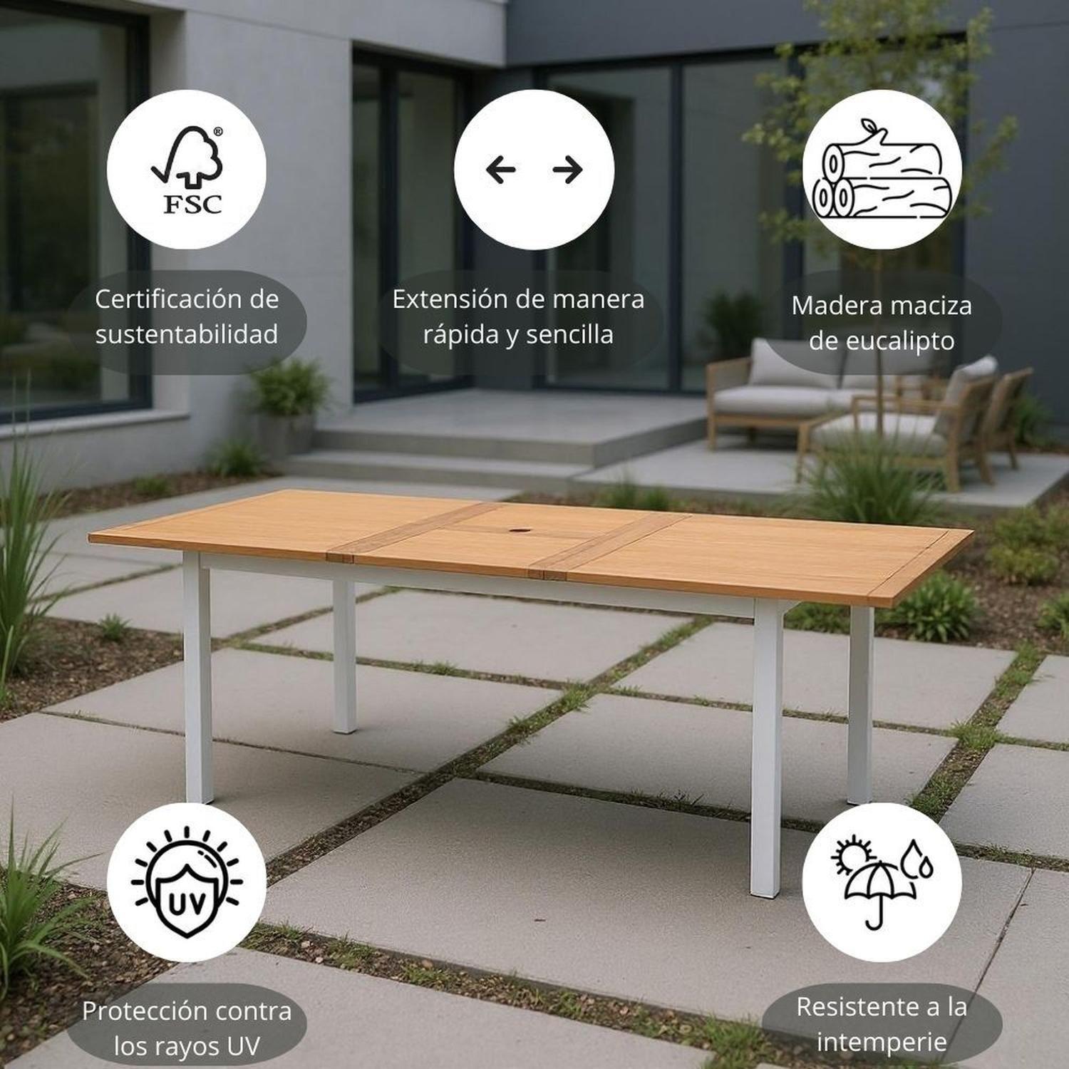 Mesa Extensible Kingsbury-Lynx Rectangular 180-240cm Midtown-6