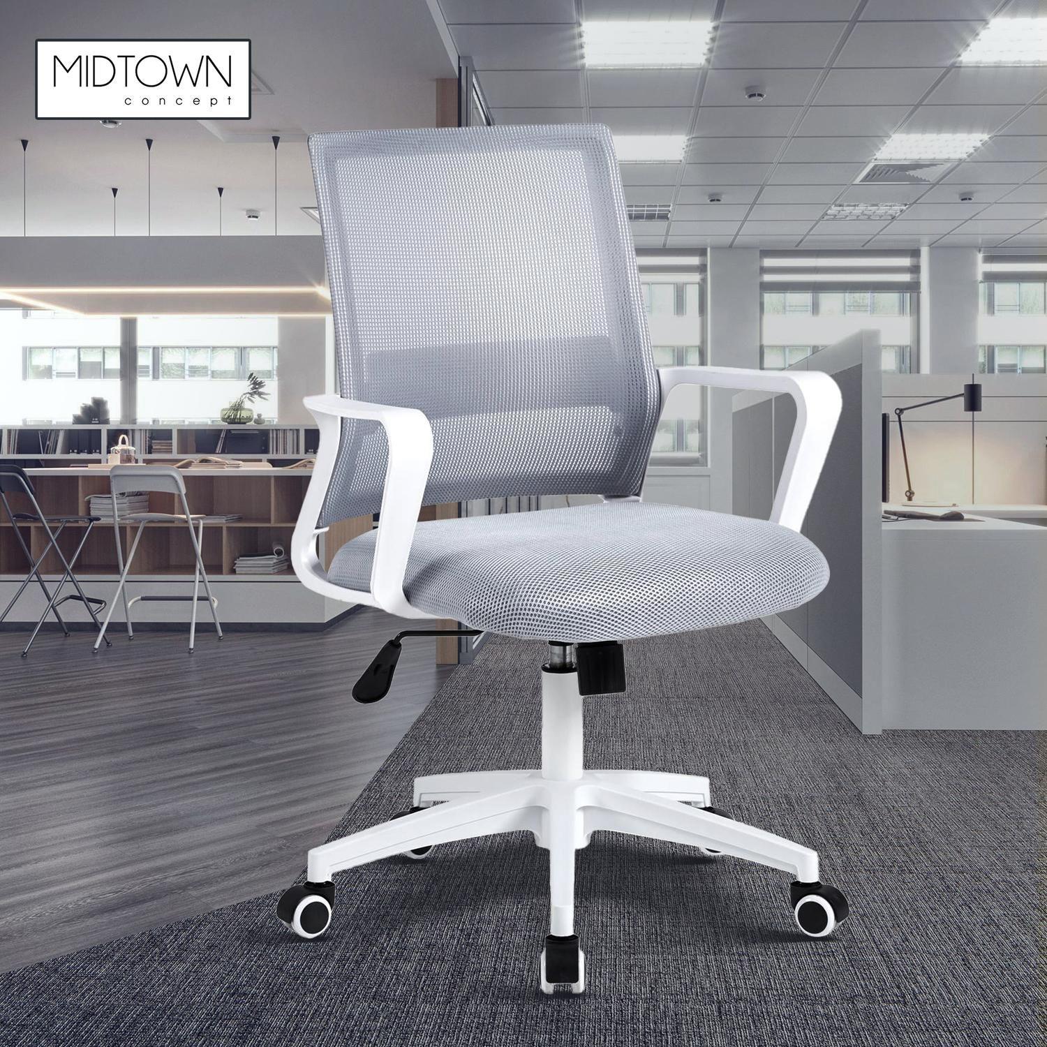 Silla De Oficina Ergonomica Mesh Blanca-7