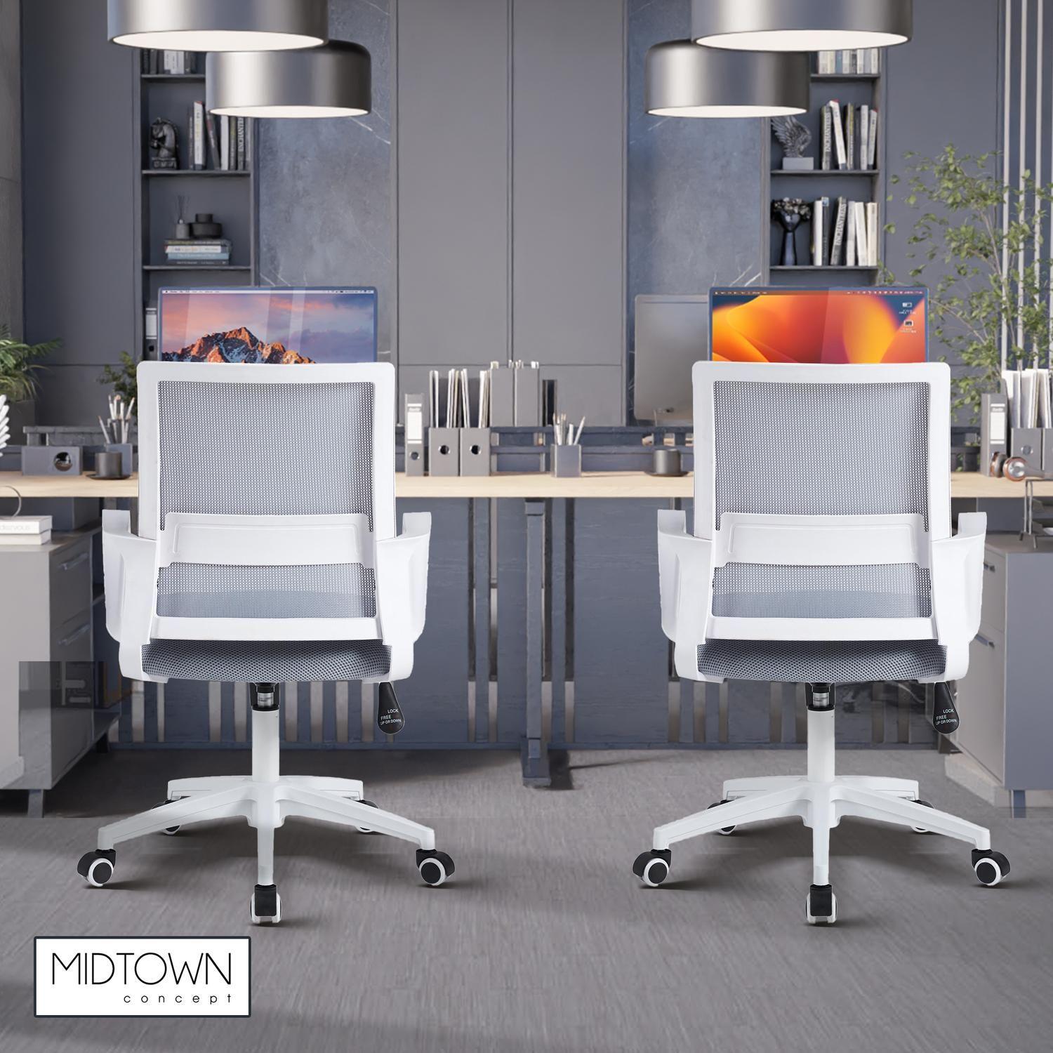 Silla De Oficina Ergonomica Mesh Blanca-8