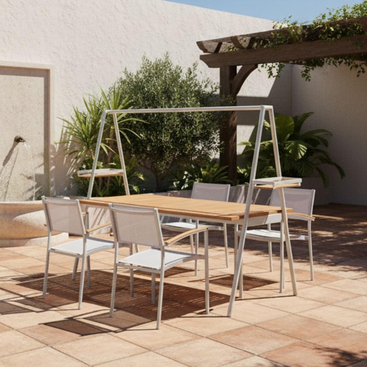 Juego de Terraza Comedor Copenhagen Madera Midtown-2
