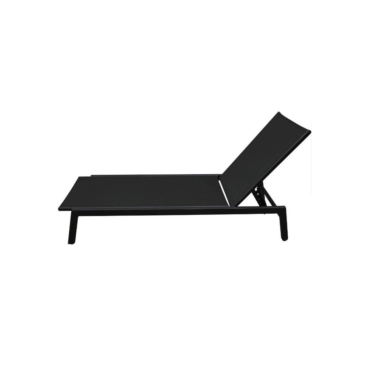 Juego de Reposeras Aluminio Negra X2 Midtown-1
