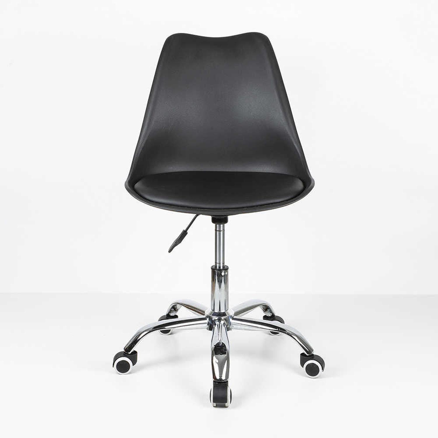 Silla De Oficina Giratoria PC Escritorio Tulip Eames Negra Midtown-3
