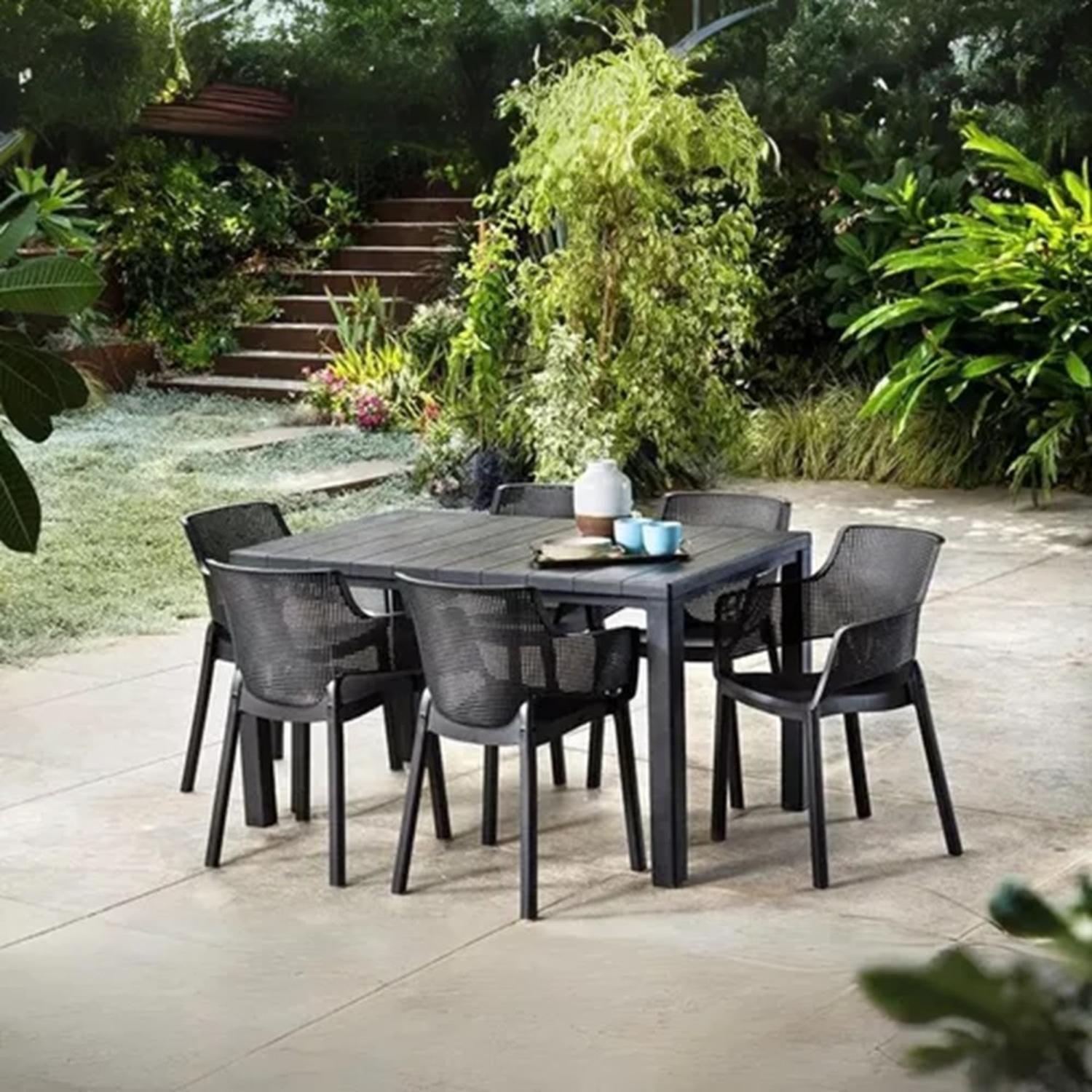 Set De 6 Sillas Terraza Plastico Elisa Keter-3