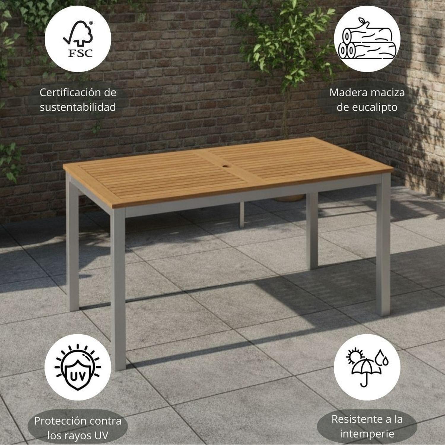 Juego de Terraza Comedor Lynx 140x80cm Midtown-2