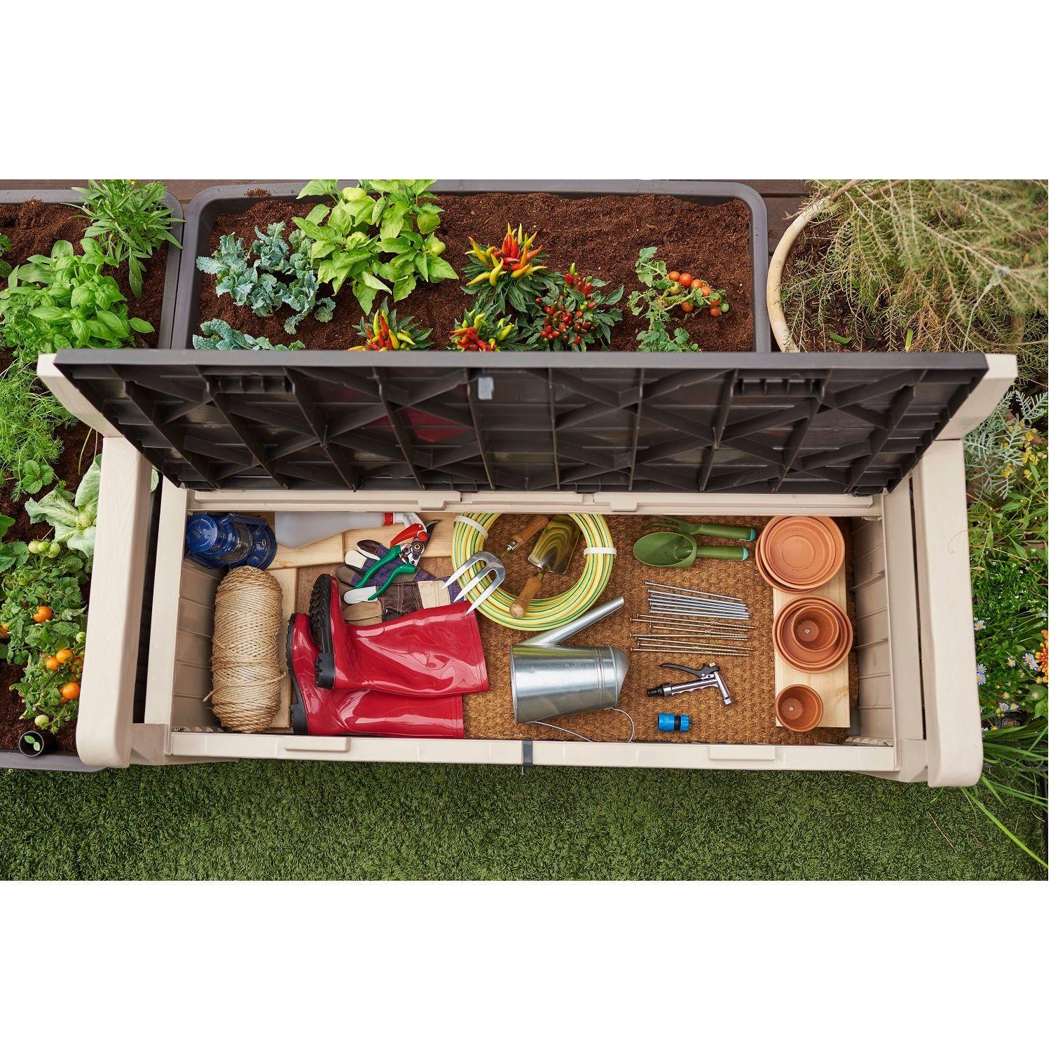 Banco Para Jardín Con Almacenamiento Eden Bench-10