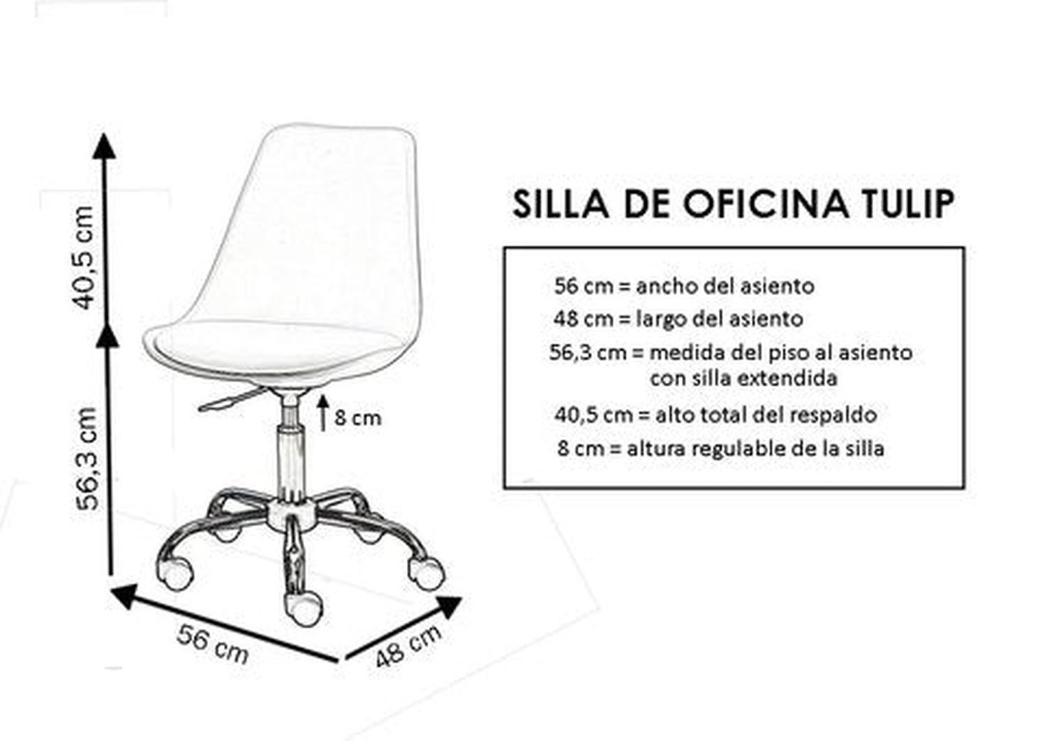 Silla De Oficina PC Escritorio Tulip Eames Midtown-7