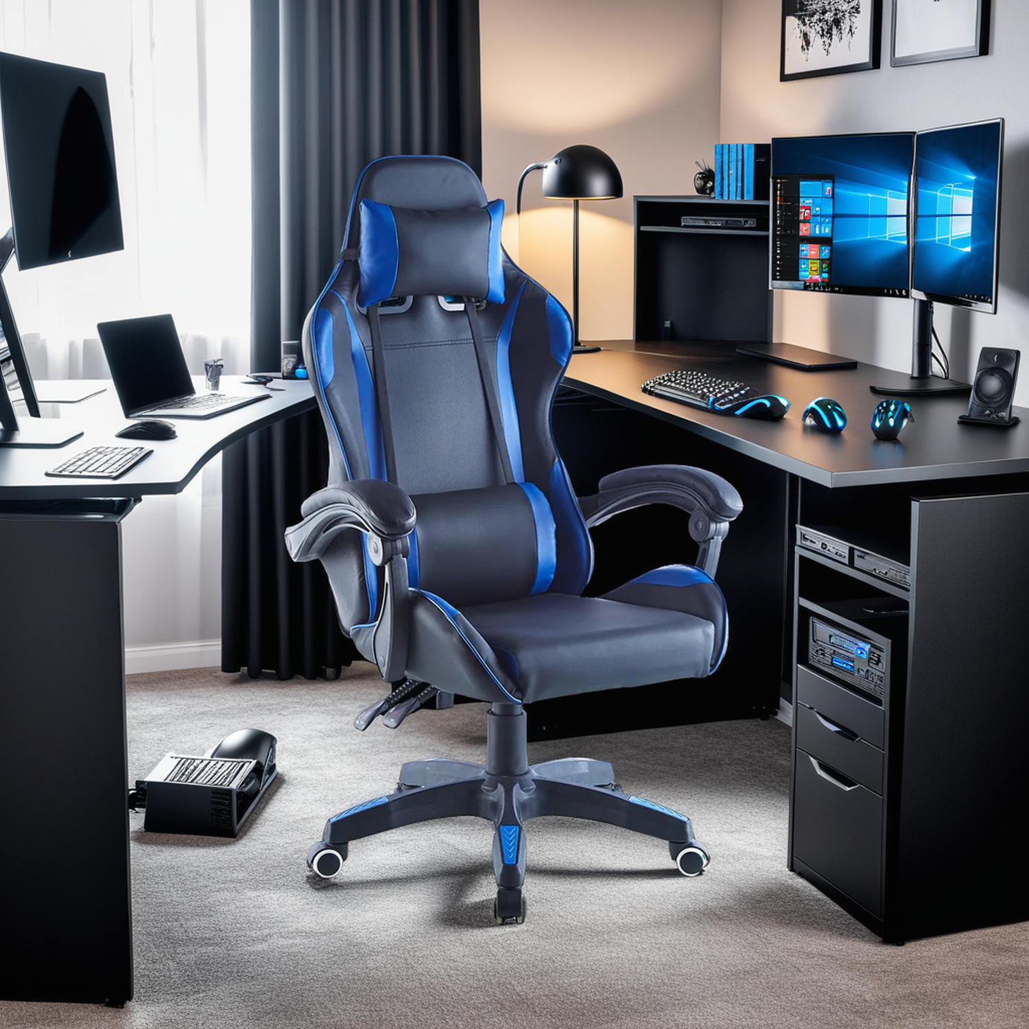 Silla de Escritorio Oficina Gamer Reclinable Ergonómica Midtown-3