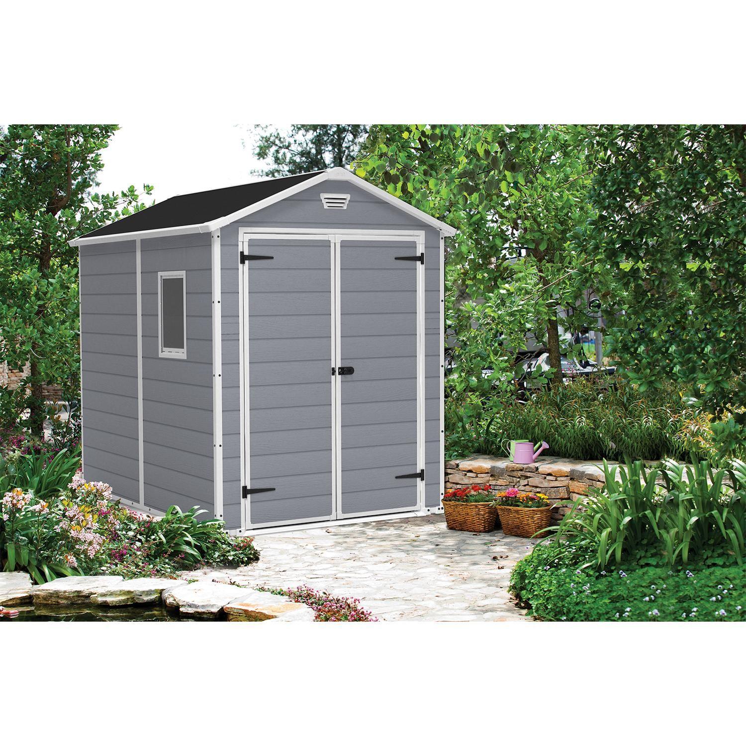 Bodega de Jardín Manor 6x8 Gris Keter-4