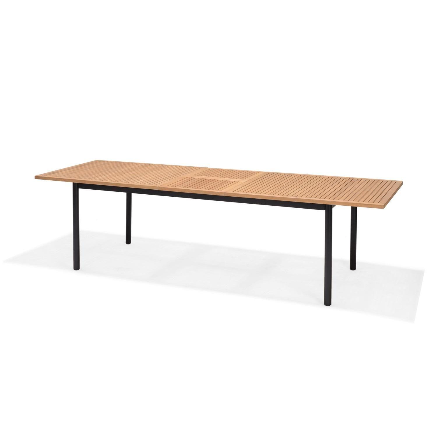 Juego De Terraza Extensible Madera 267x90cm Cannes con 8 Sillas-3