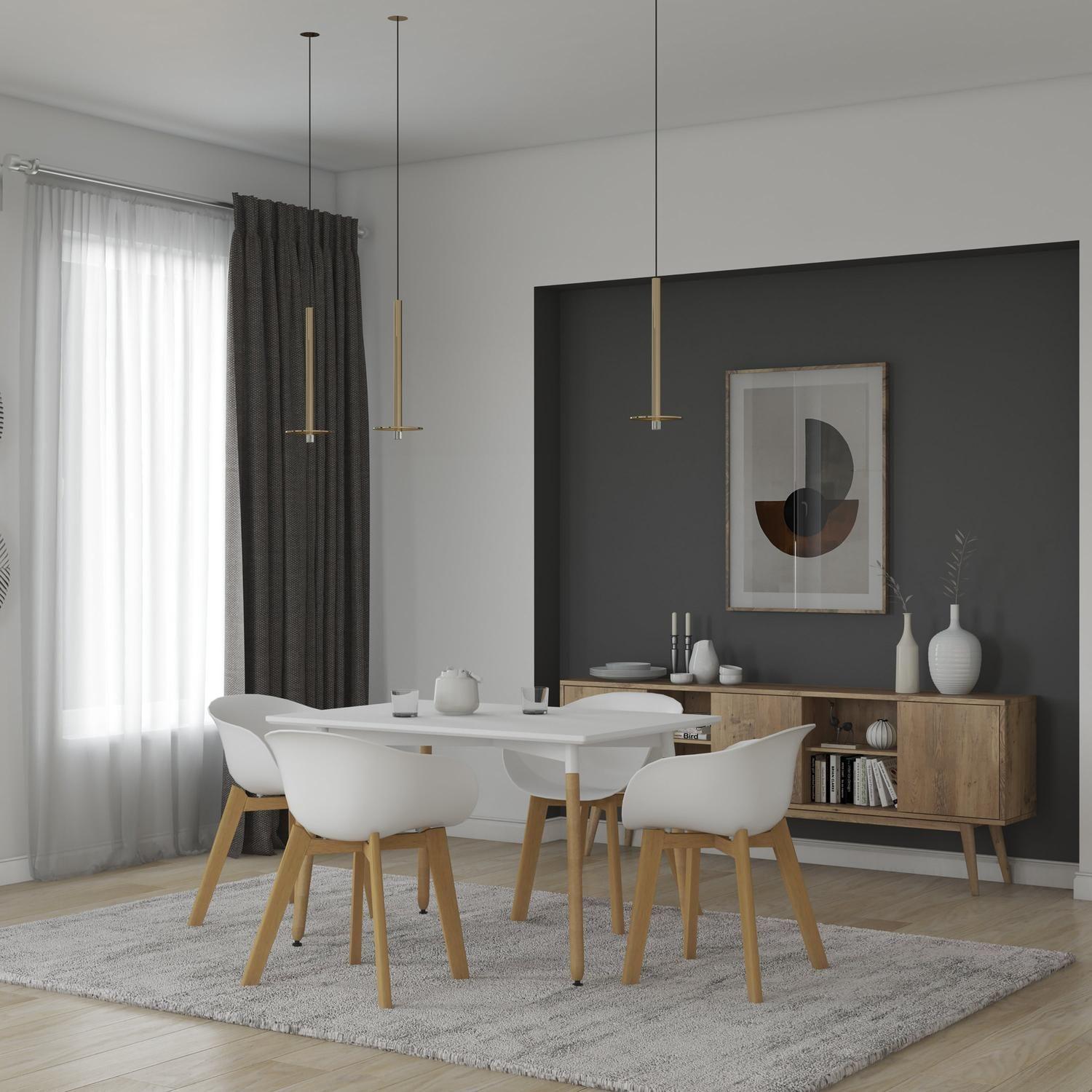 Pack x4 Sillas de Comedor con Apoyabrazos Tulip Blanca Midtown-5
