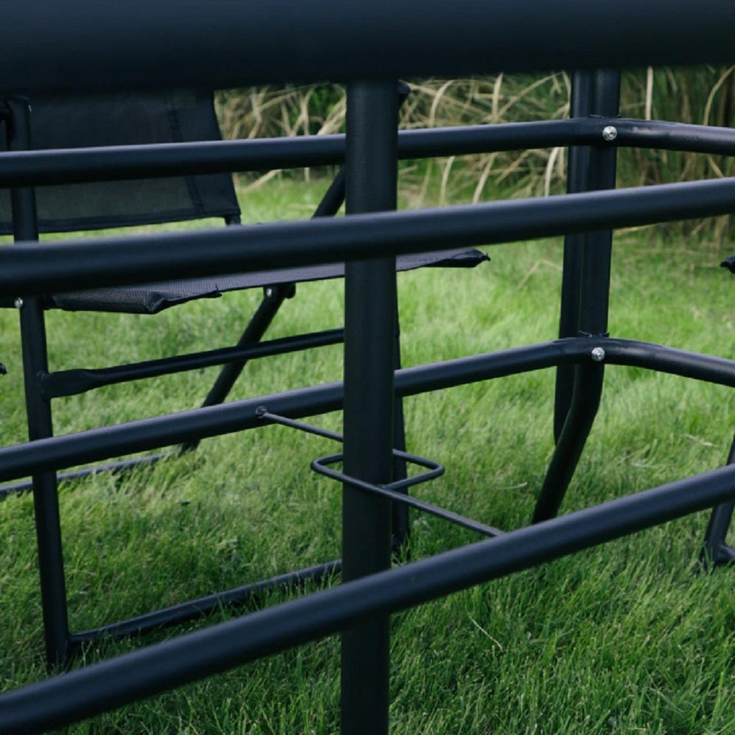 Juego De Terraza Jardín Set 8 Piezas Con Quitasol Midtown-5