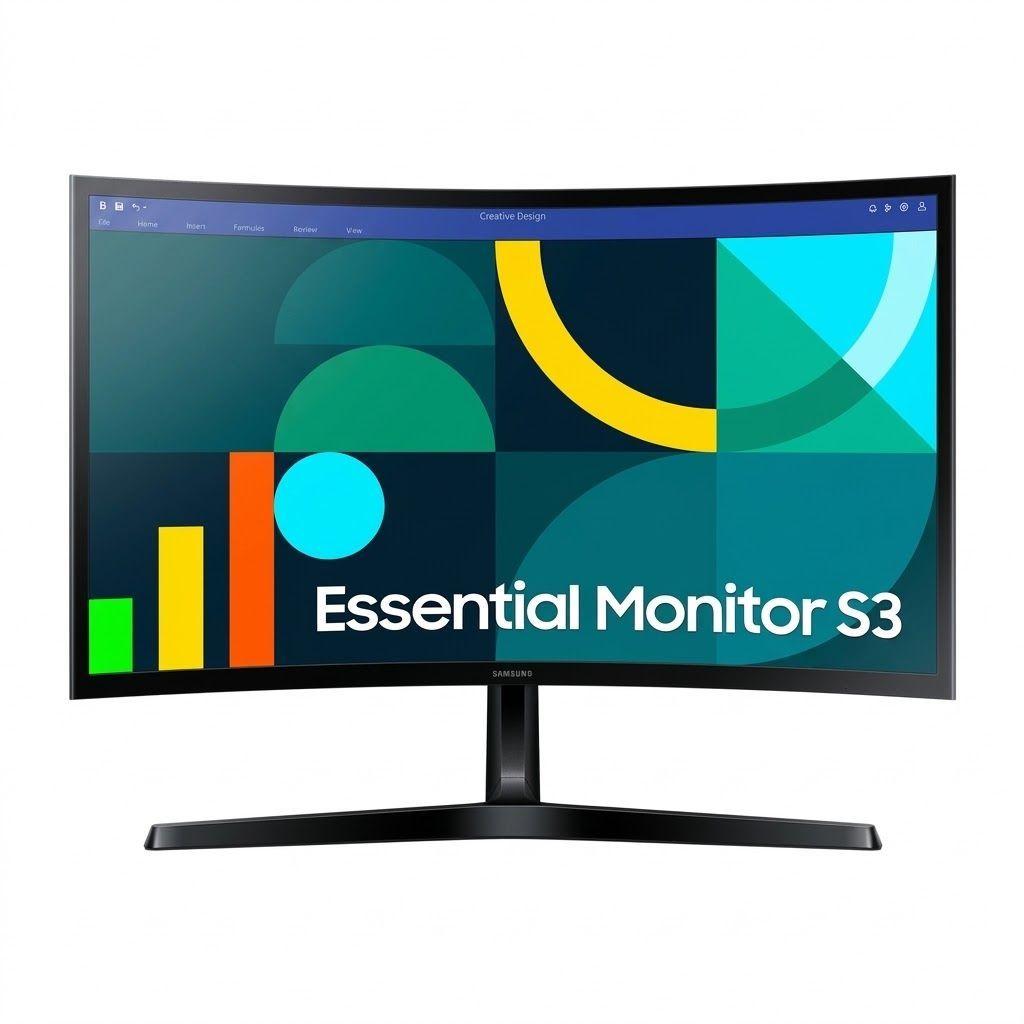 Monitor Curvo Samsung Essential S3 24in 100Hz Full HD VESA-0