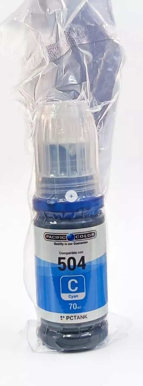 Pack Tintas Compatibles Pacific Color 504 BK C M Y para Epson EcoTank 4 Botellas-2
