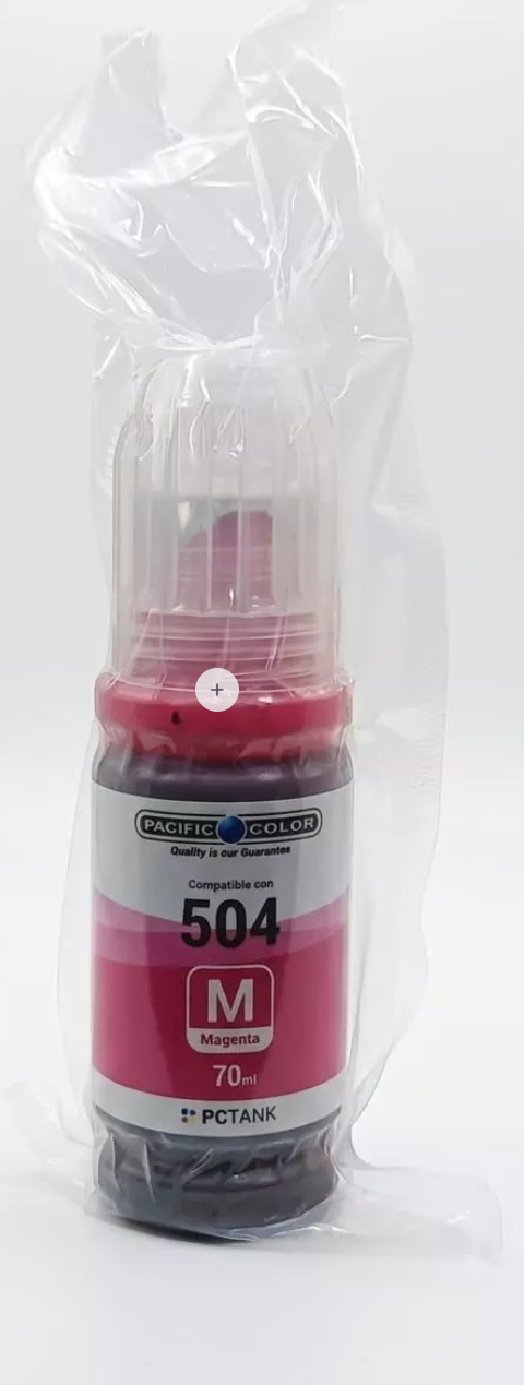 Pack Tintas Compatibles Pacific Color 504 BK C M Y para Epson EcoTank 4 Botellas-3