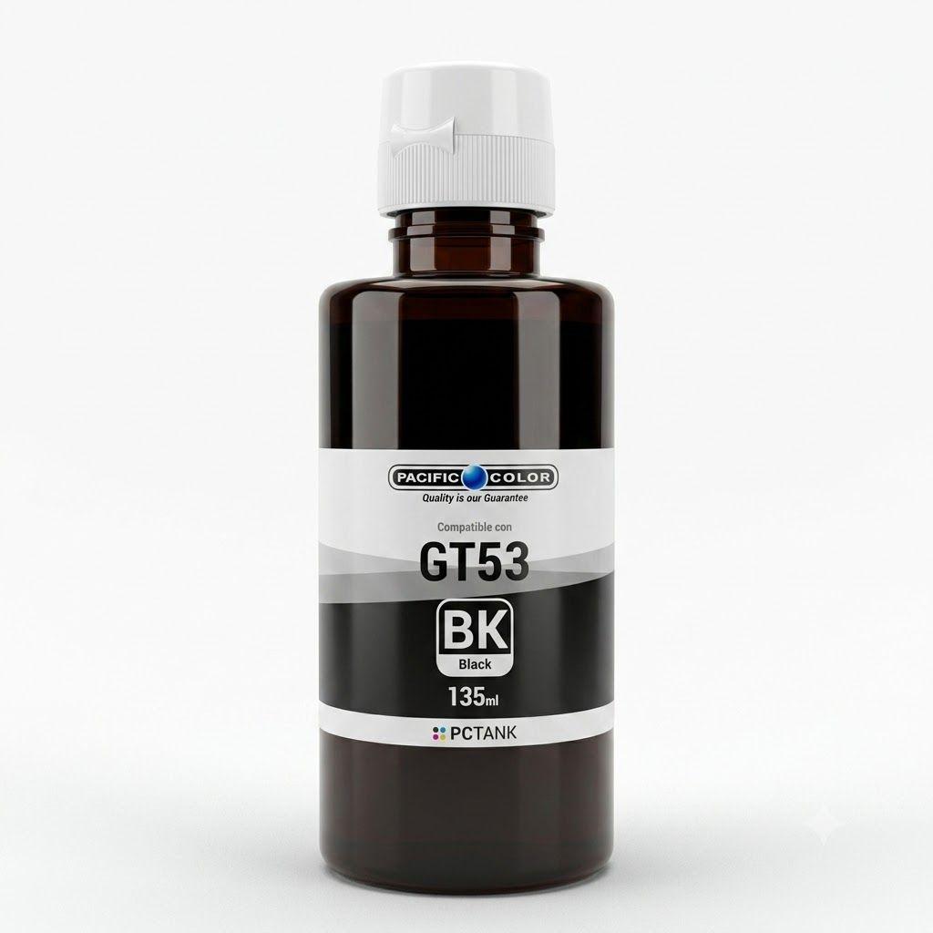 Tinta Compatible Pacific Color GT53 BK Negra 135 ml para Impresoras HP Smart Tank-1