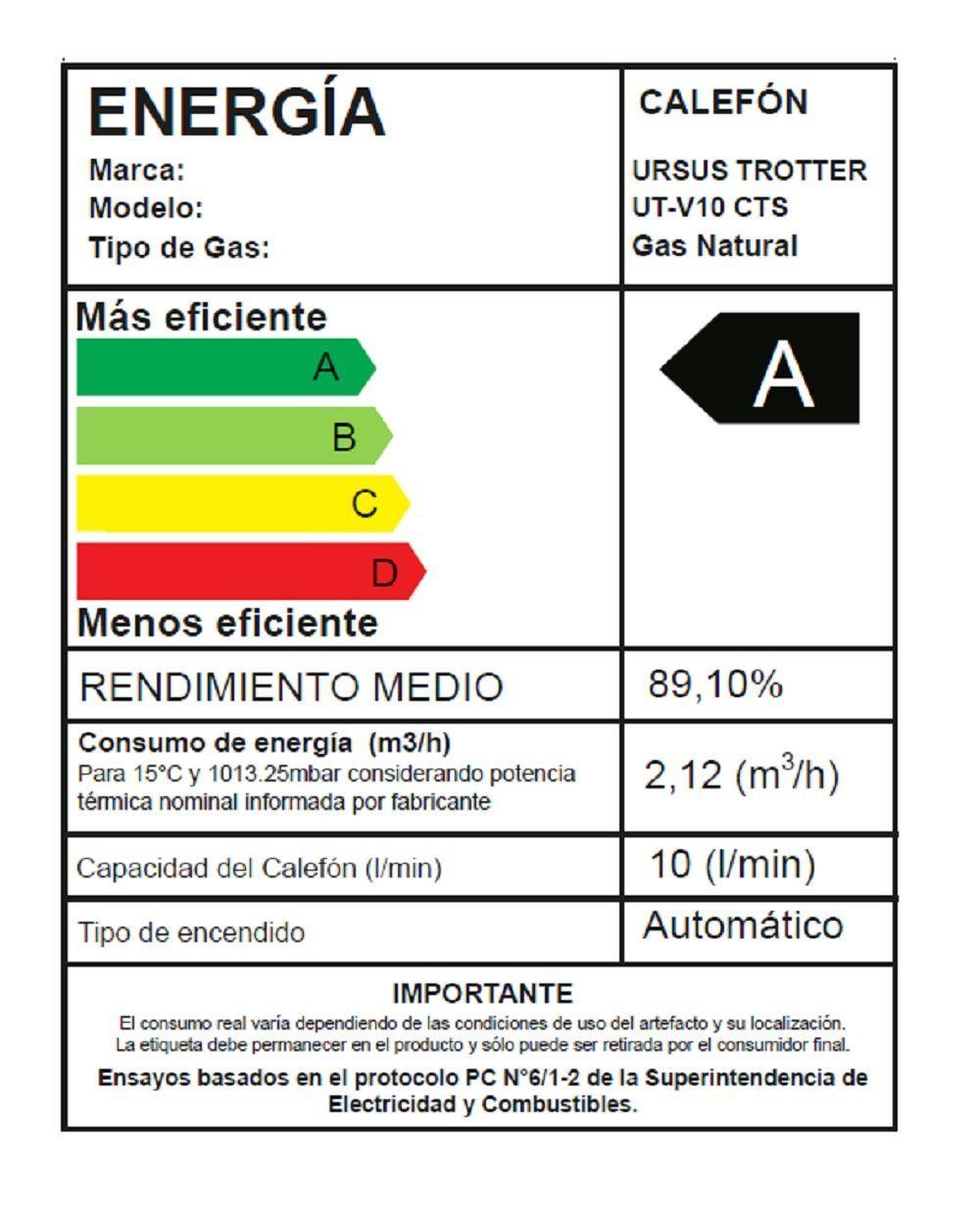 CALEFON TIRO FORZADO URSUS TROTTER 10 LITROS GAS NATURAL-7