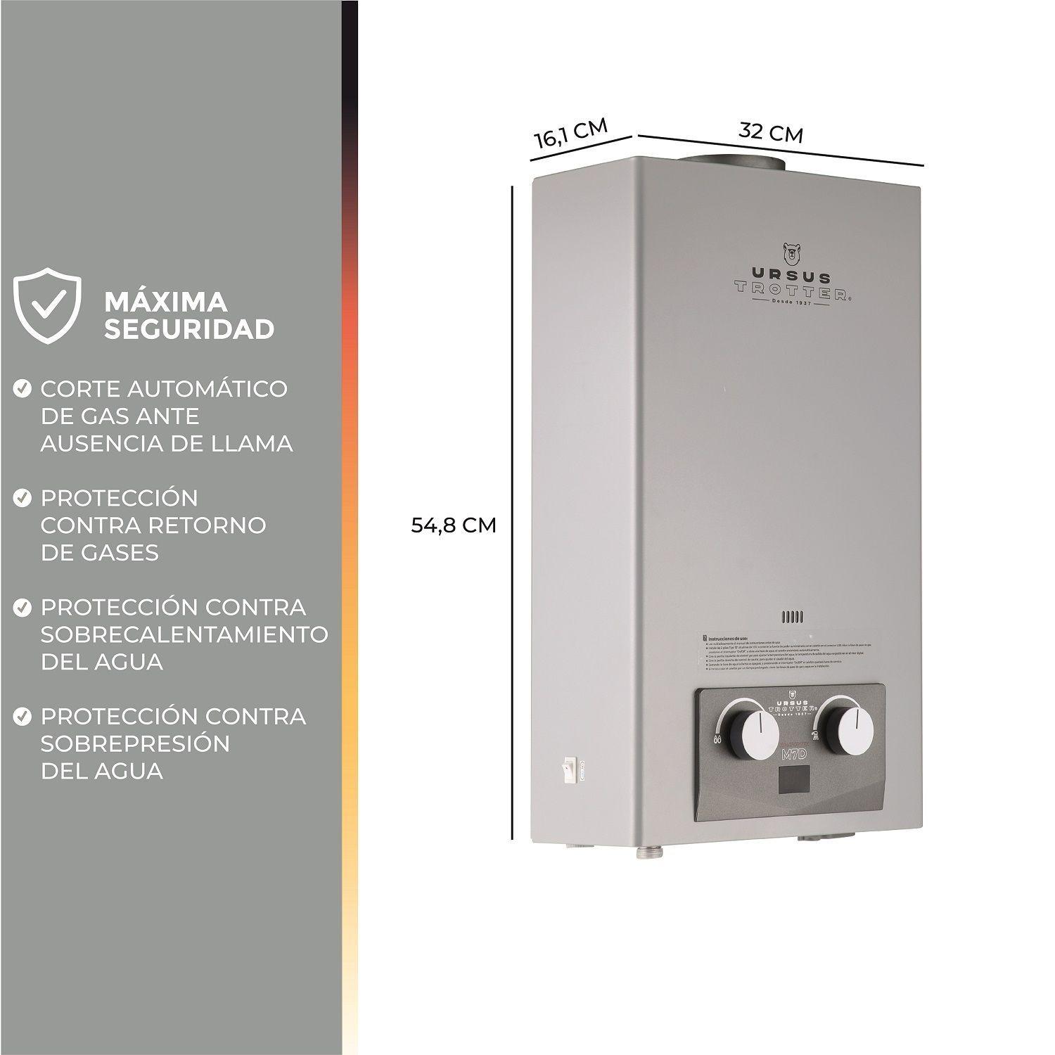 CALEFÓN KOMFORTEK UT M7-LITROS GAS LICUADO-8