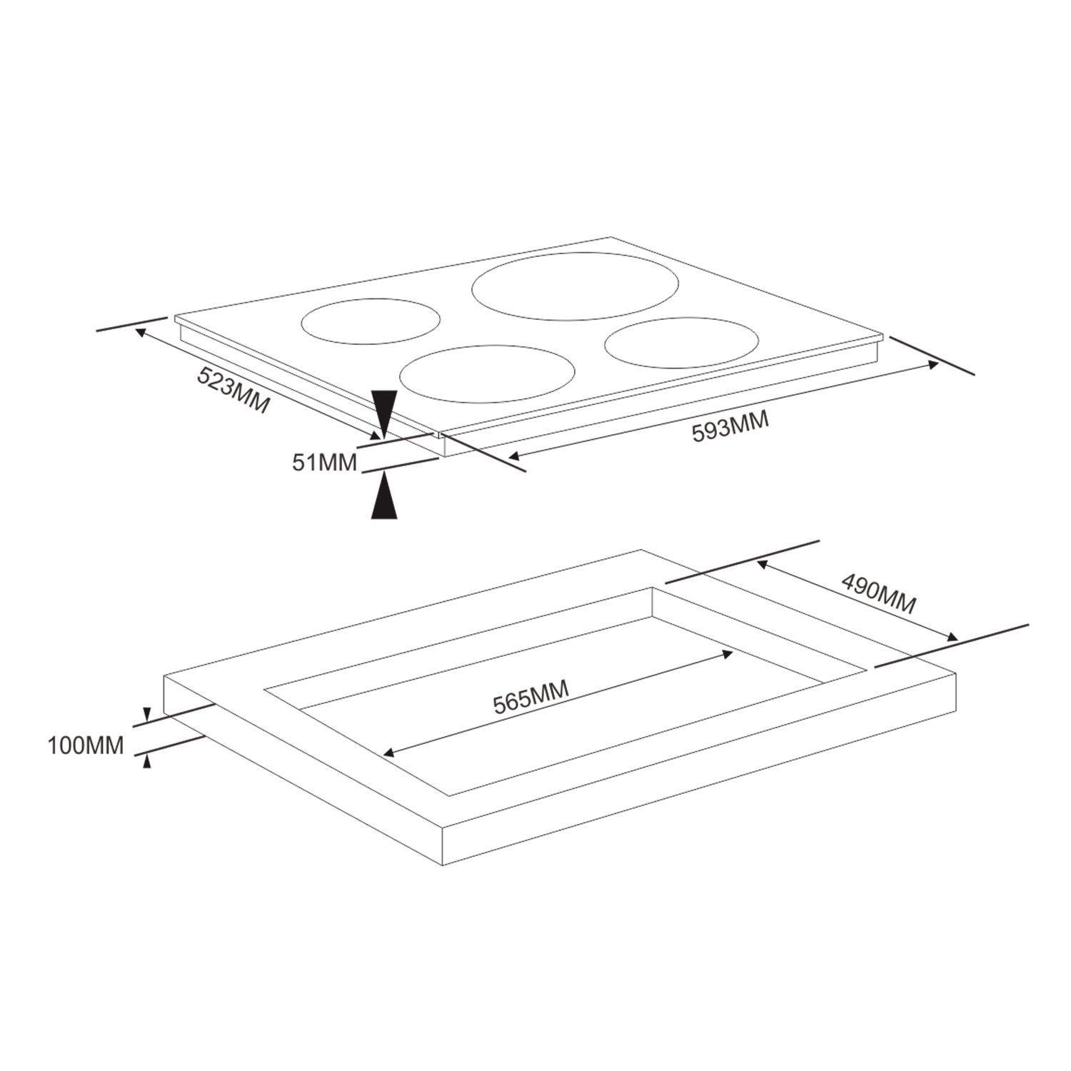 ENCIMERA VITRO URSUS TROTTER-VCT 4PLATOS INOX-2