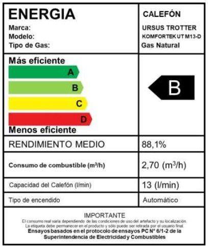 CALEFÓN KOMFORTEK UT M13-LITROS GAS NATURAL-4