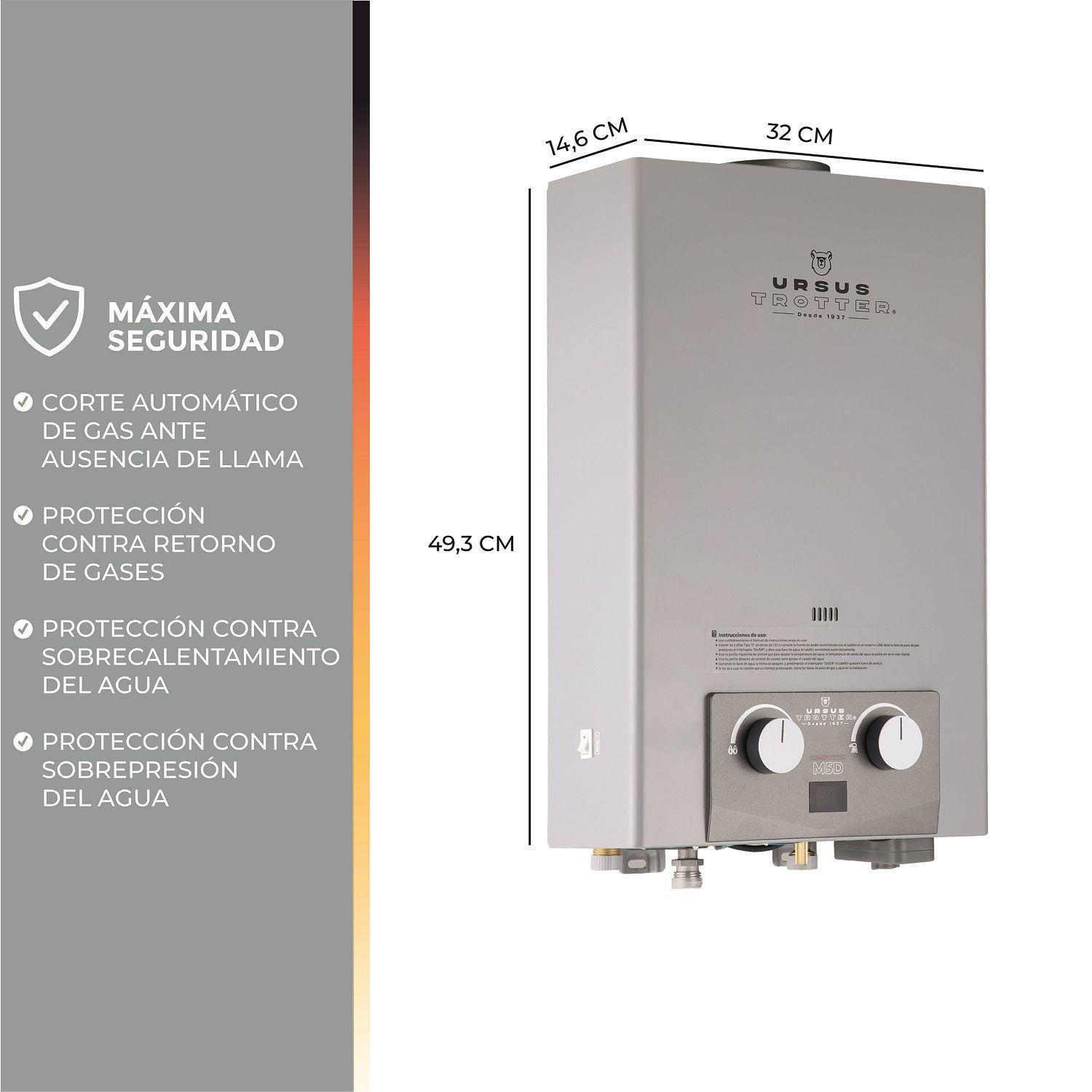 CALEFÓN KOMFORTEK UT M5-LITROS GAS NATURAL-8