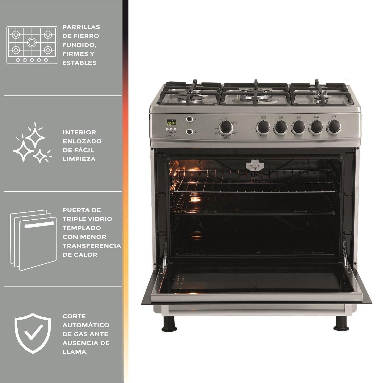 COCINA URSUS TROTTER EURO 80CM  5 PLATOS PRO GAS NATURAL-7