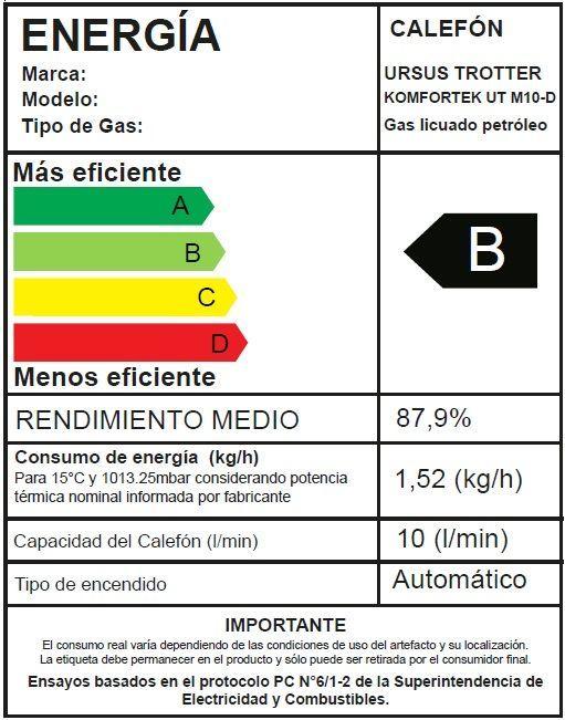 CALEFÓN KOMFORTEK UT M10-LITROS GAS LICUADO-5