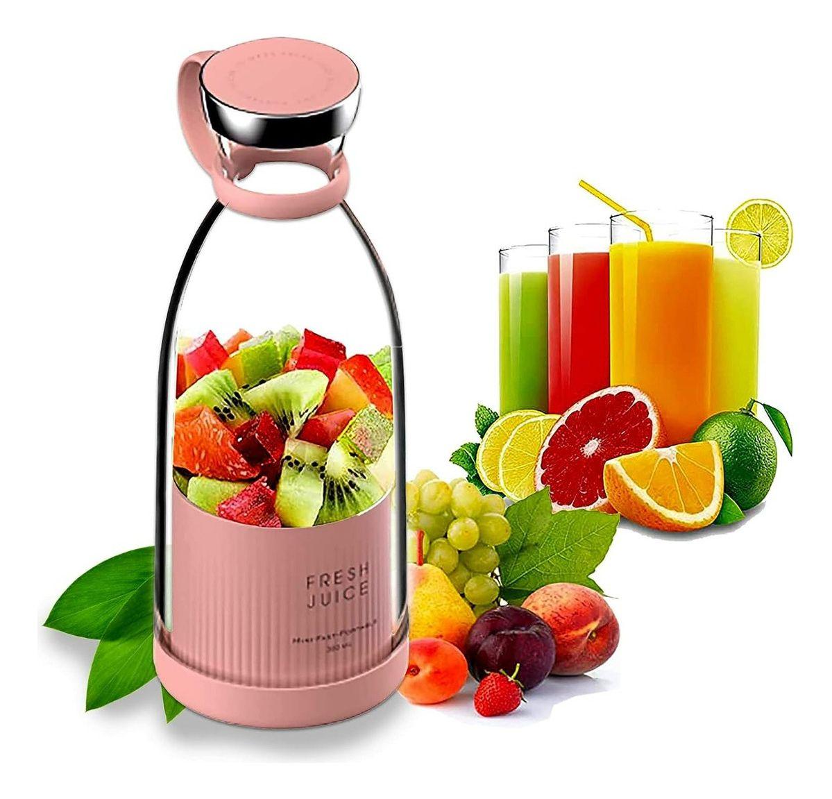 Juguera Batidora Licuadora Vaso Personal Recargable Portatil-0