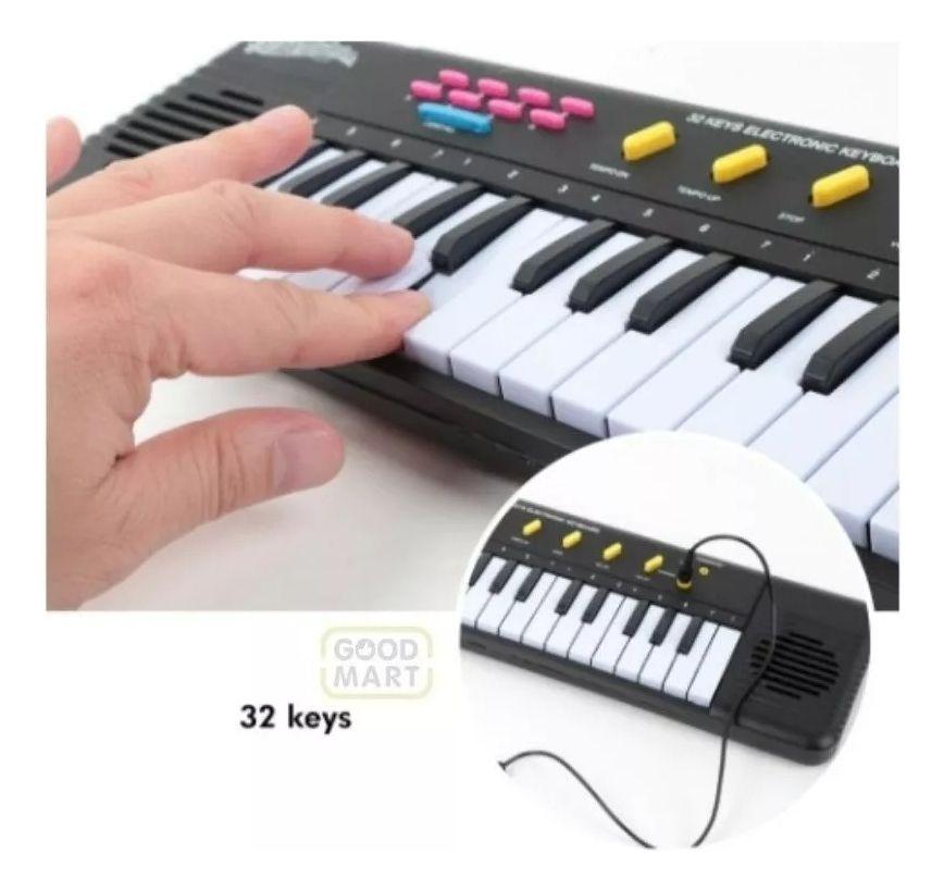 Organo Musical Infantil Piano Para Niños Microfono 32 Teclas-4