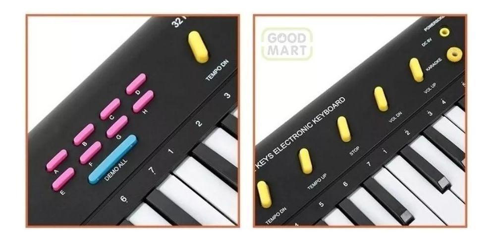 Organo Musical Infantil Piano Para Niños Microfono 32 Teclas-5