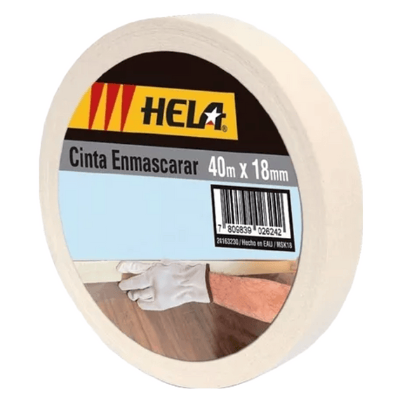 Cinta de enmascarar Masking tape 18mm x 40 mts-0