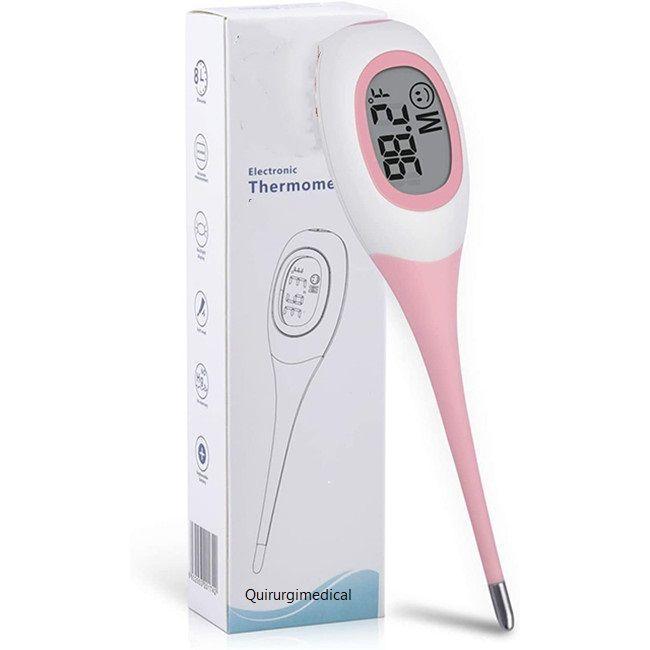 Termómetro Digital Punta Flexible Lectura Rápida 8 Segundos Color Rosa-1