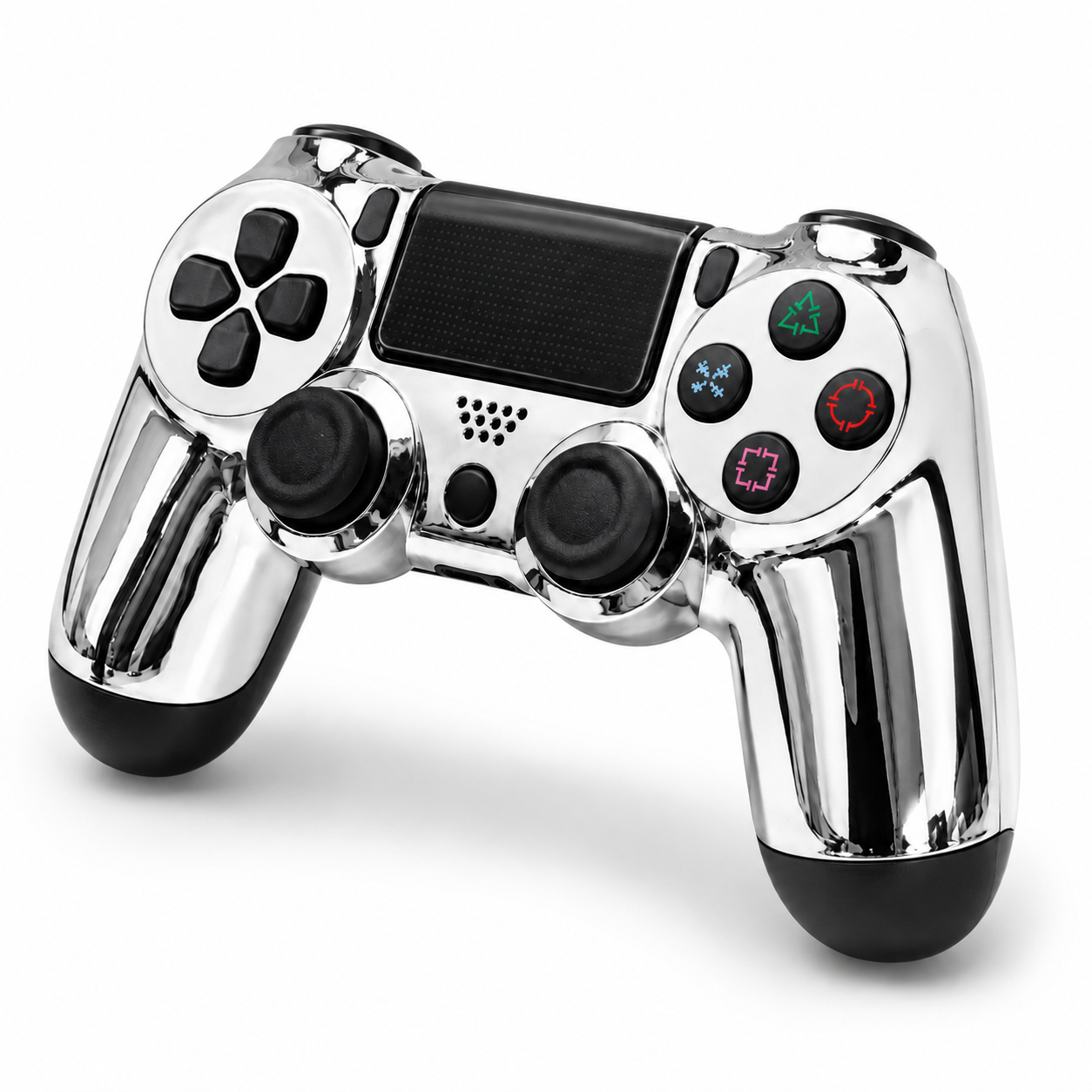 Control Inalámbrico Compatible PS4 Color Plata-1