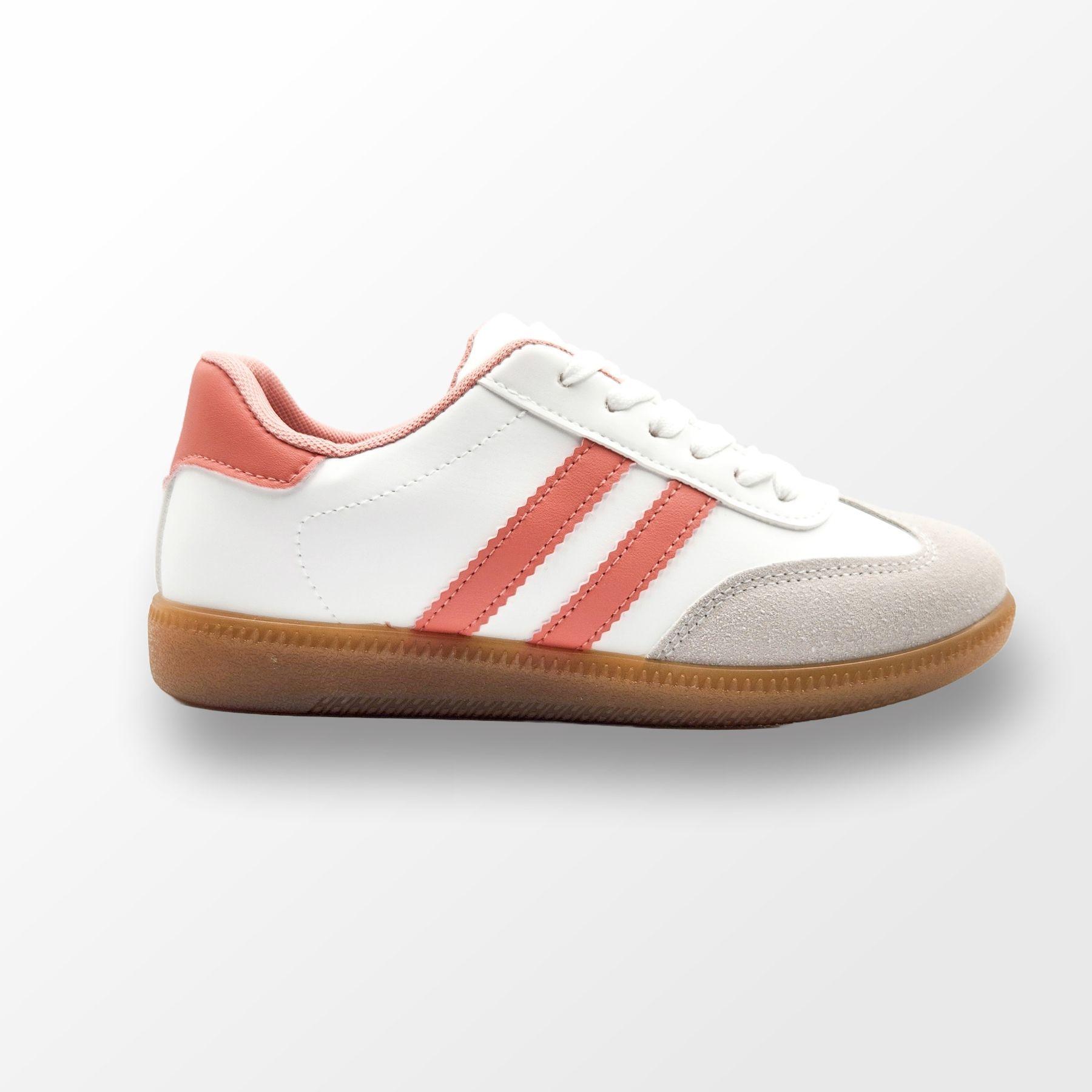 Zapatilla Plana Mujer Blanco Rosado-0