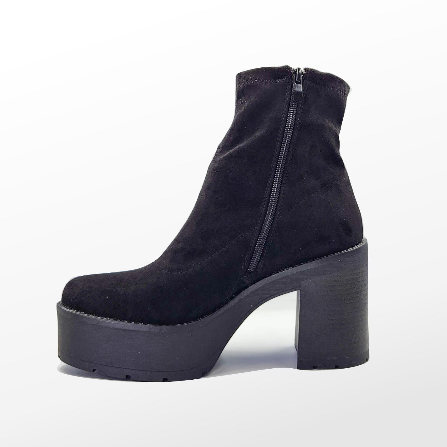 Botín Gamuza Taco Alto Dolce Cannella-2