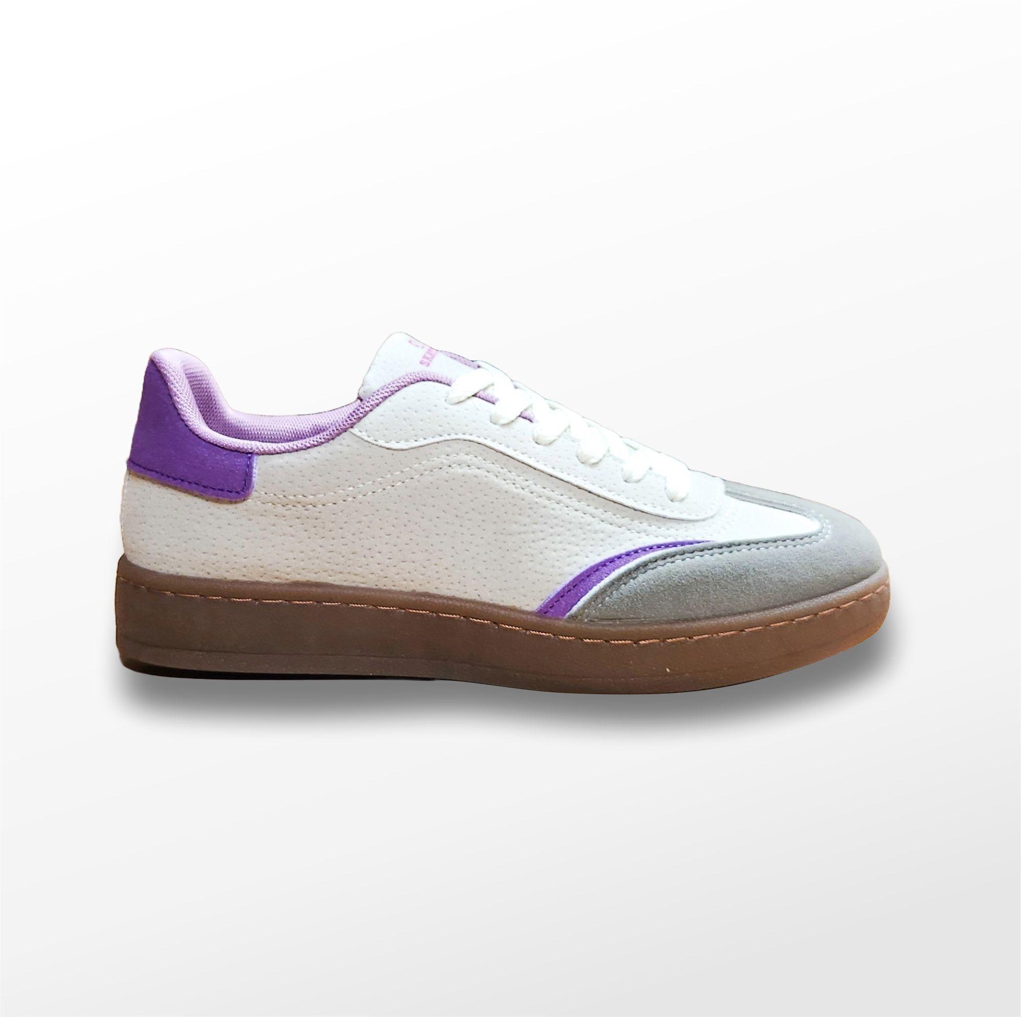 ZAPATILLAS MUJER LILA CORDON PU-0