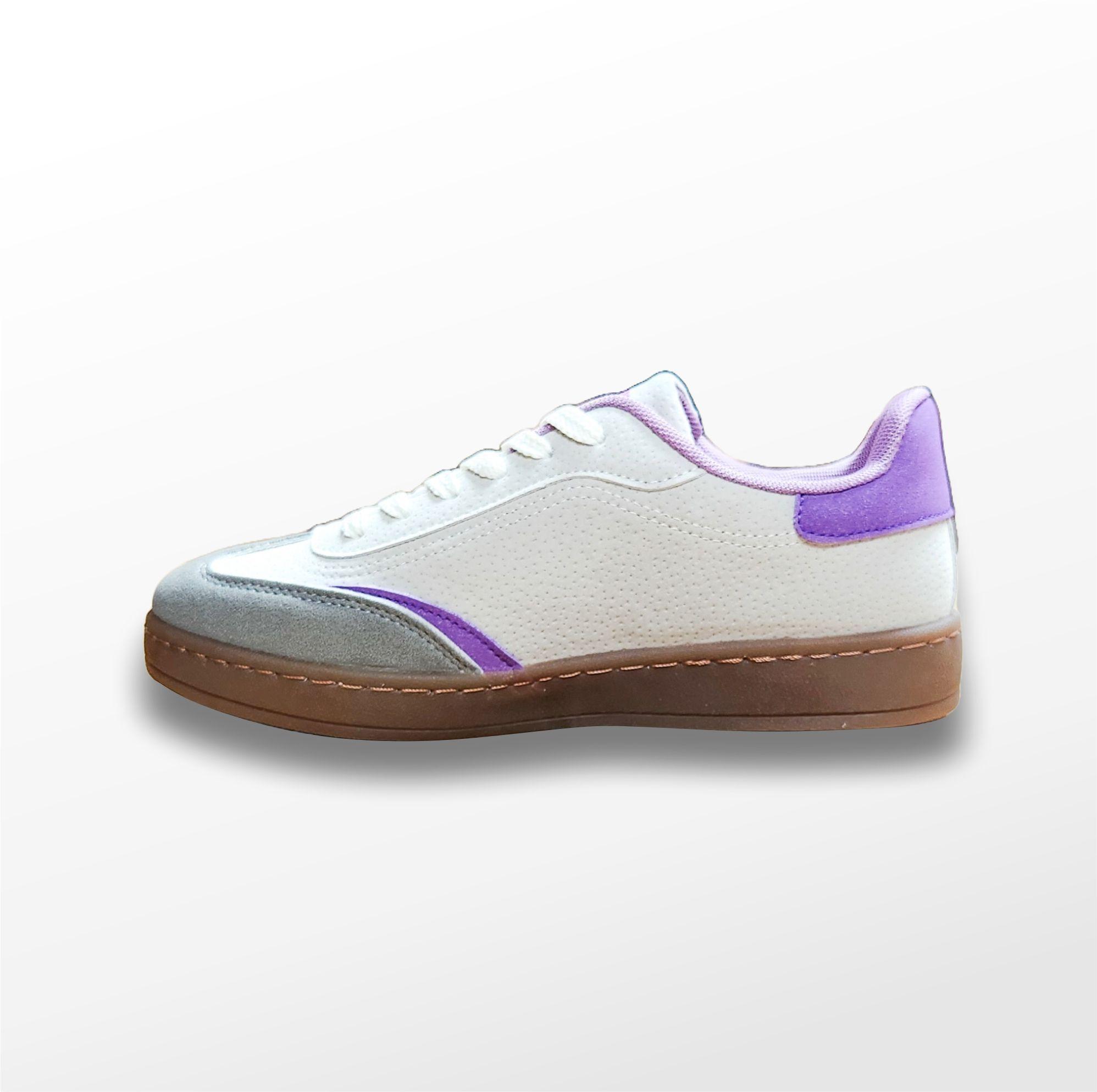 ZAPATILLAS MUJER LILA CORDON PU-2