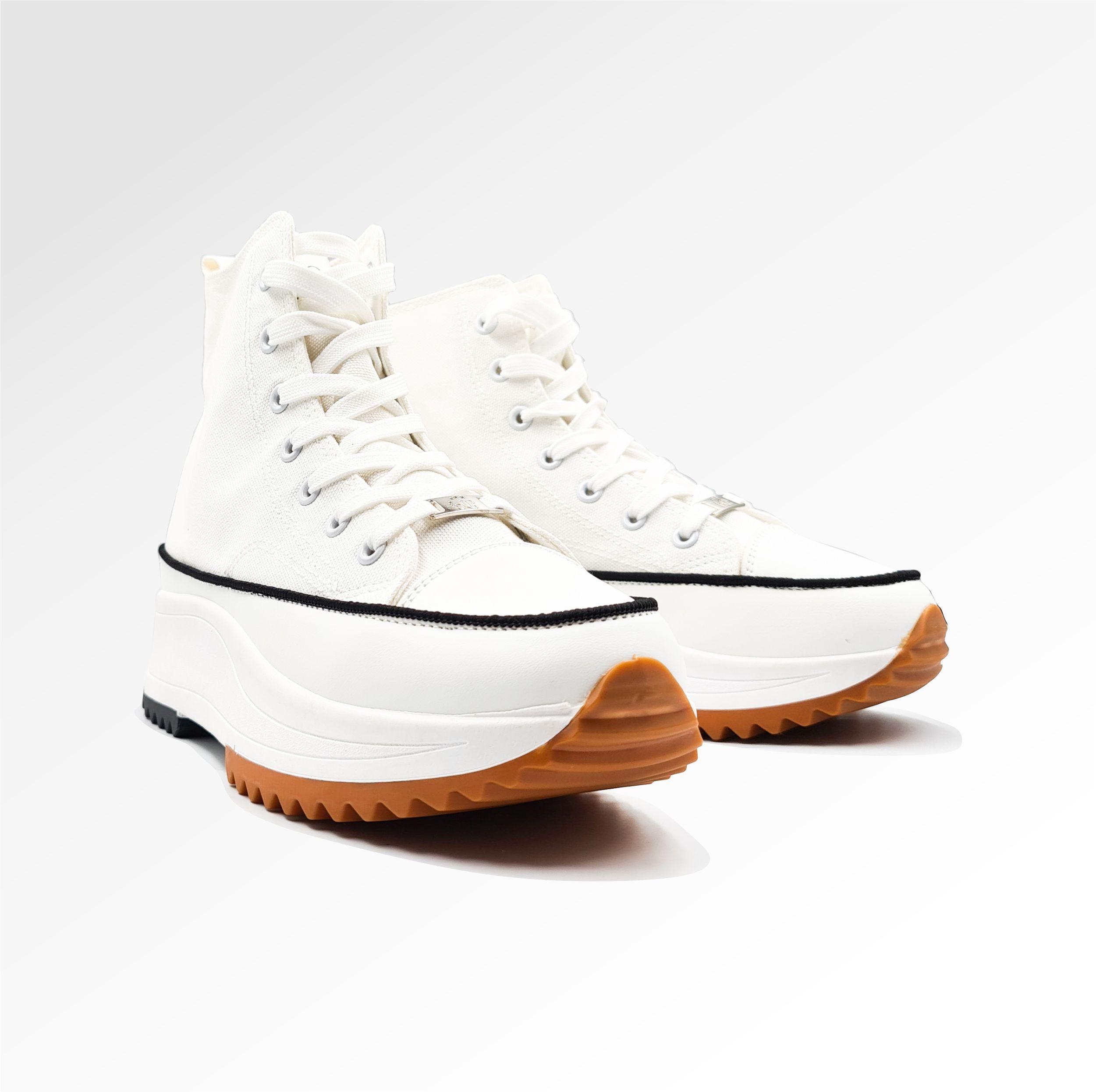 Zapatilla Lona Caña Alta y Plataforma Dolce Cannella-2