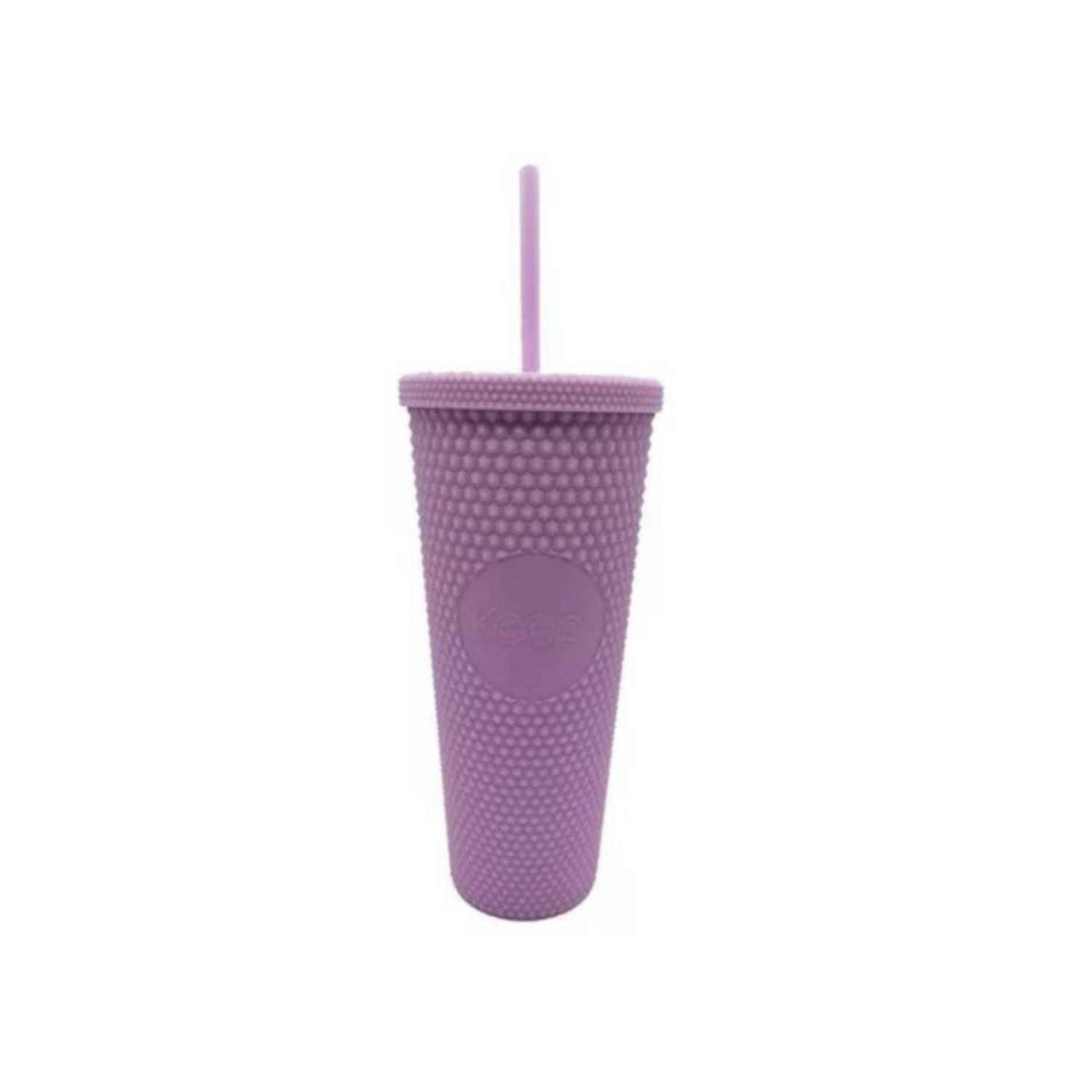 Vaso Tumbler Venti Bombilla Morado Keep -1