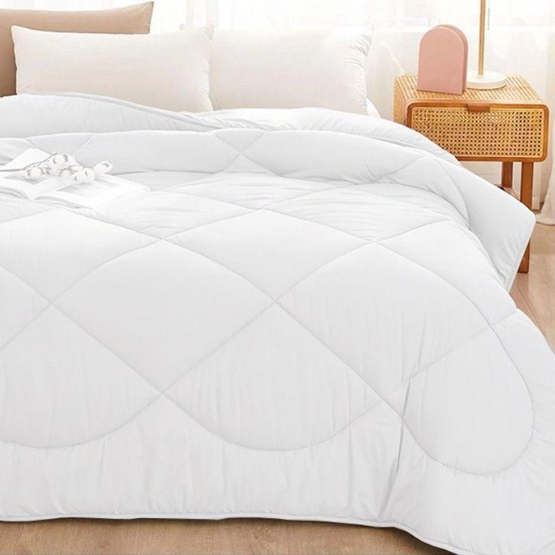 Plumón Nórdico Blanco Poli algodón Relleno 180g 2 Plazas-0