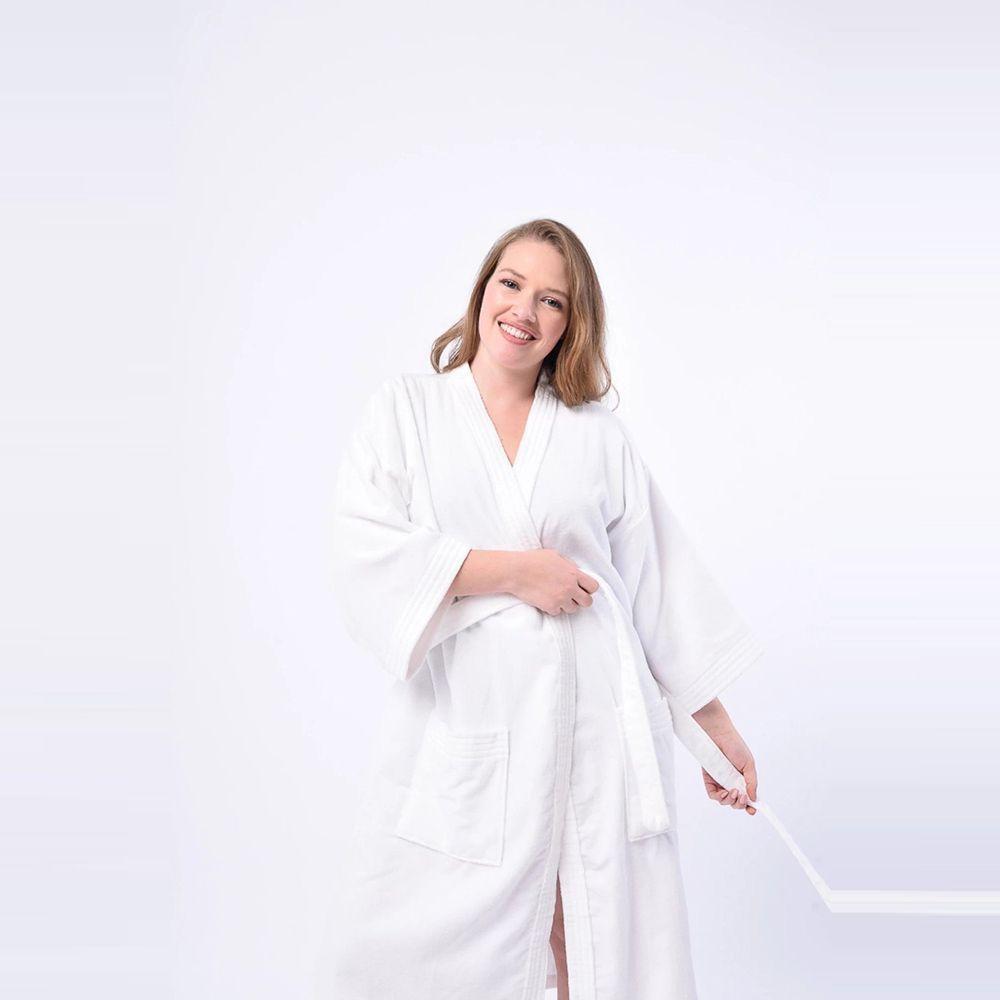 Bata de Baño Adulto Velour 100 Algodón - Döhler-4