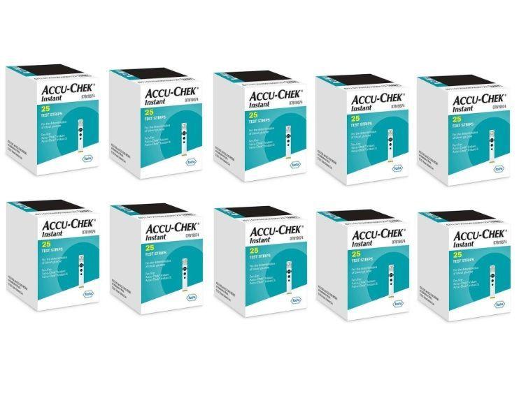 250 TIRAS / CINTAS REACTIVAS ACCU-CHEK® INSTANT-1
