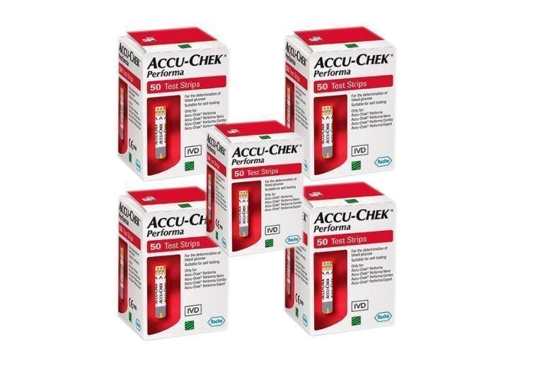 250 TIRAS / CINTAS REACTIVAS ACCU-CHEK® PERFORMA-0
